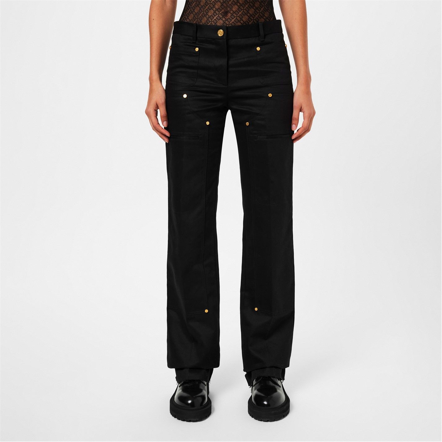 Palm Angels o1g2r1mq0325 Cargo Trouser in Black Size 31" - 2 Thumbnail