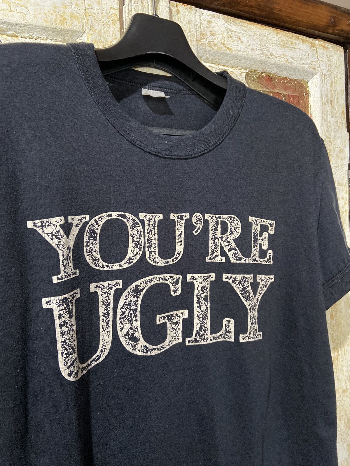 Vintage Vintage 80s You’re ugly single stitch navy t-shirt size M-l Size US M / EU 48-50 / 2 - 7 Thumbnail