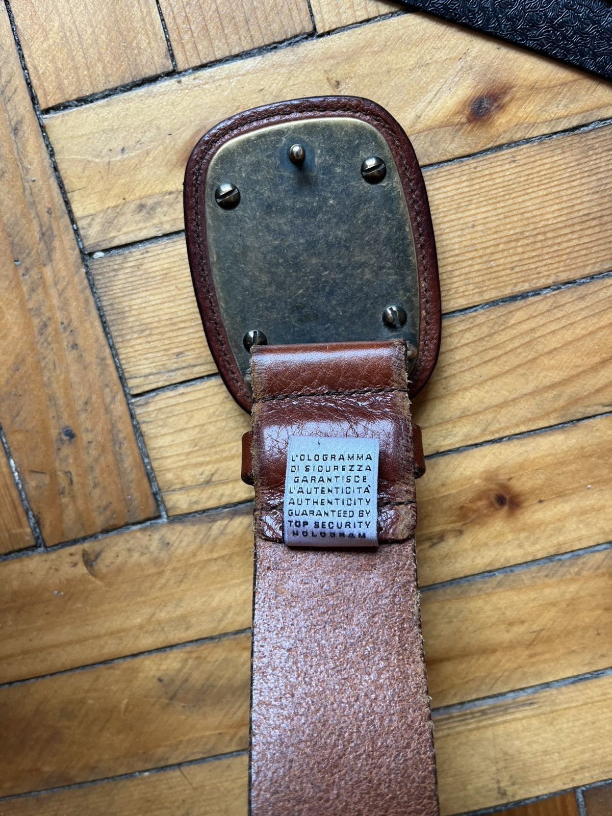 Dolce & Gabbana Vintage Dolce&Gabbana DG Made In Italy Leather Brown Belt Size ONE SIZE - 4 Thumbnail