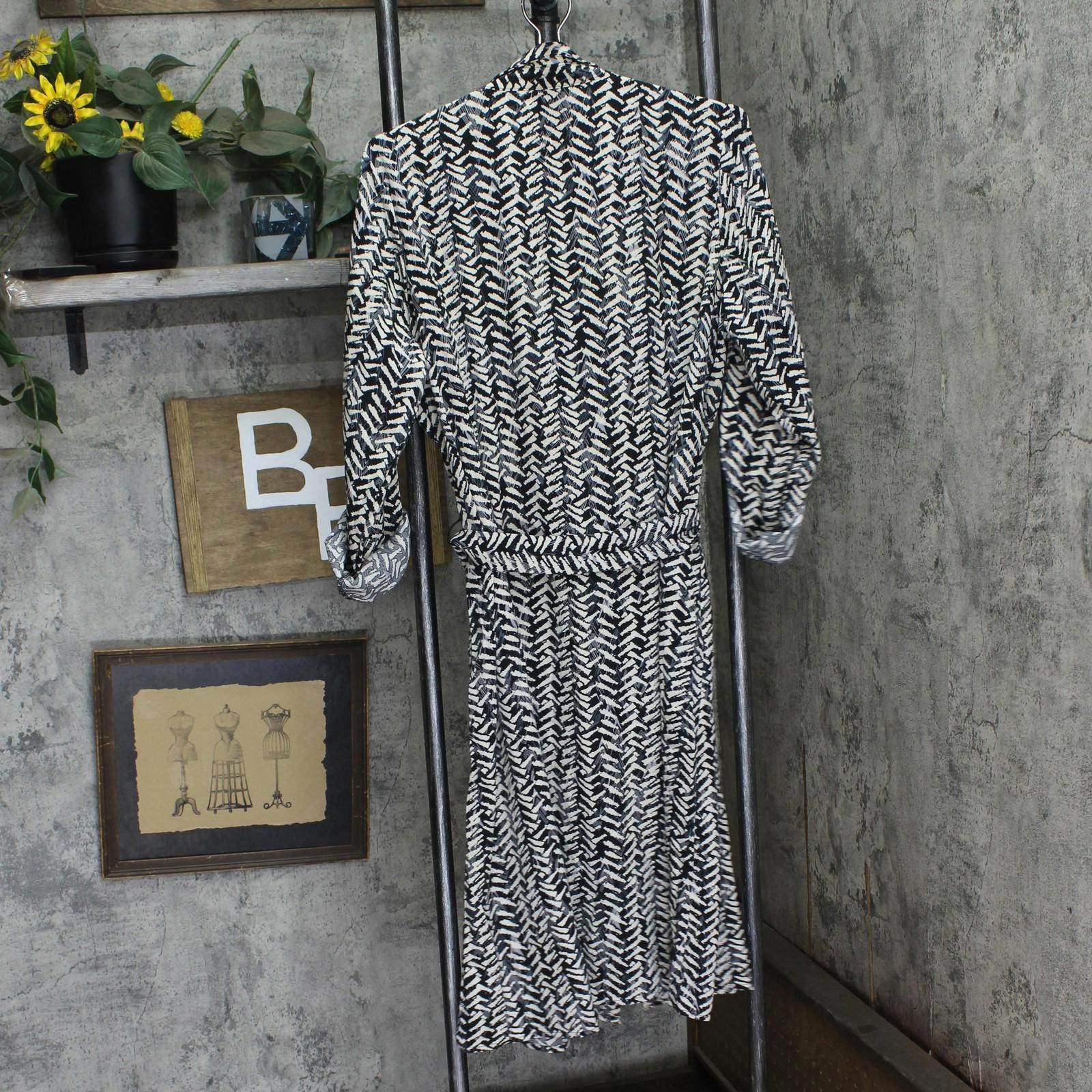 Other Nwt Ny Collection Size Shirt Dress Black White Zig Zag 1x Size XL / US 12-14 / IT 48-50 - 2 Thumbnail