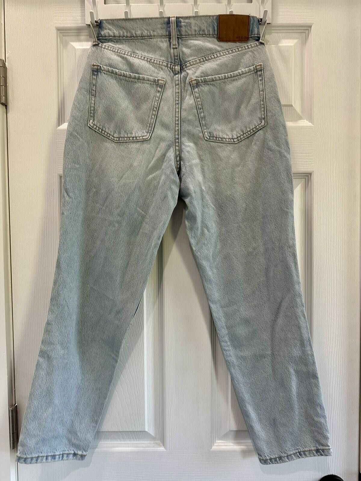 United Arrows NWT Aeropostale Women Size 0 Distressed High Rise 90s Ripped Size 25" / US 0 / IT 36 - 3 Thumbnail