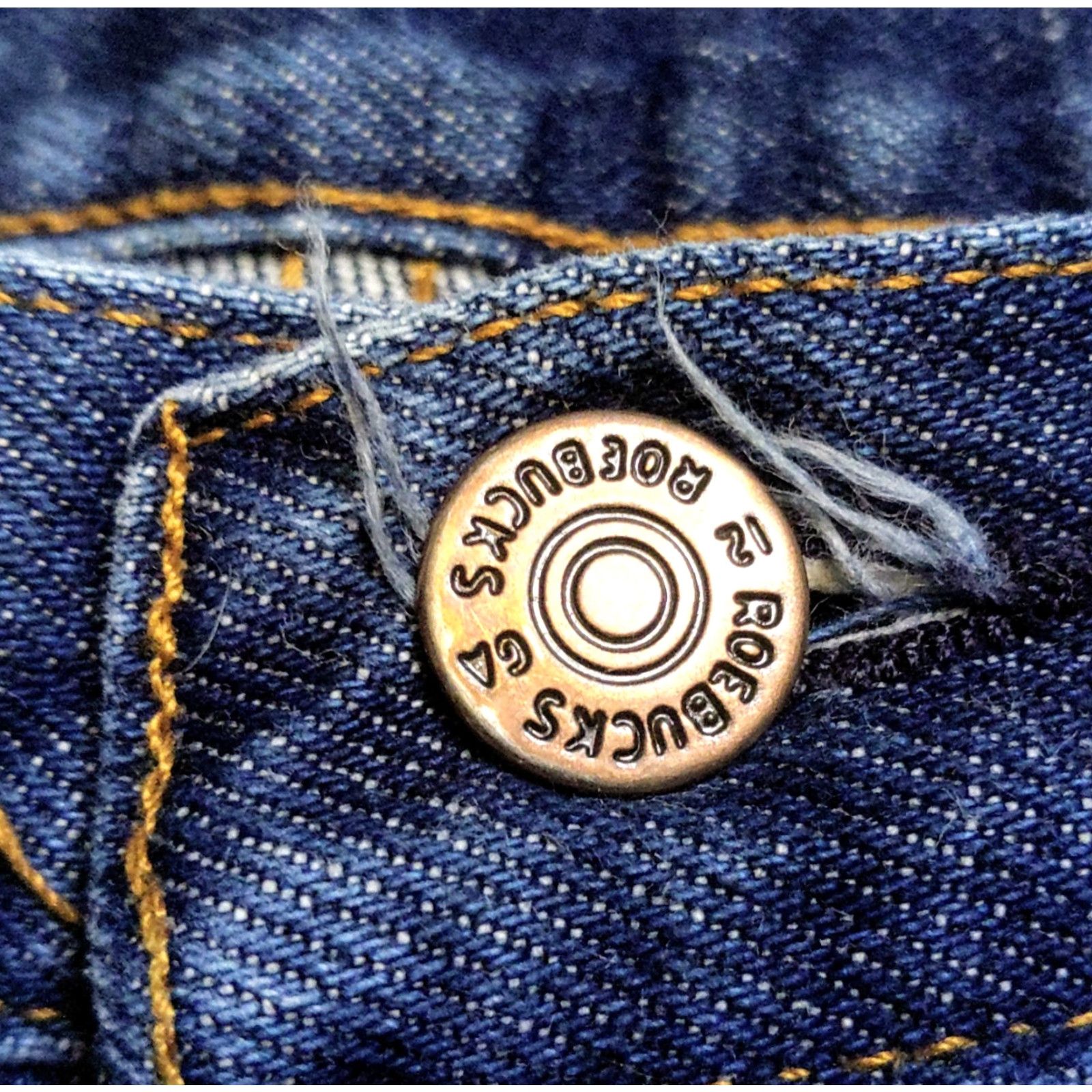 Sears VINTAGE Roebuck & Co. Jeans Mens 40x30 Blue 5-Pocket Denim Bootcut High Rise 70s 80s USA Western Workwear Heritage Military? Size US 40 / EU 56 - 3 Thumbnail