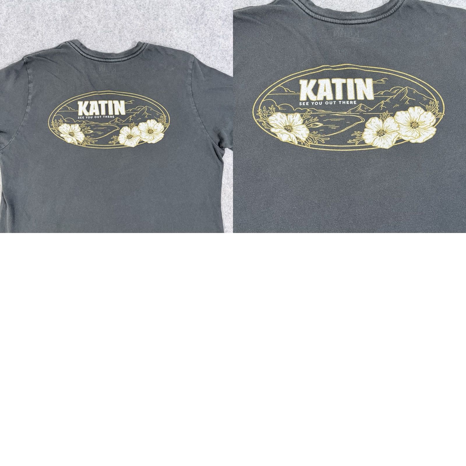 Katin Katin Vintage Hawaii Floral "See You Out There" T-Shirt Men's Size Medium Black Size US M / EU 48-50 / 2 - 11 Thumbnail