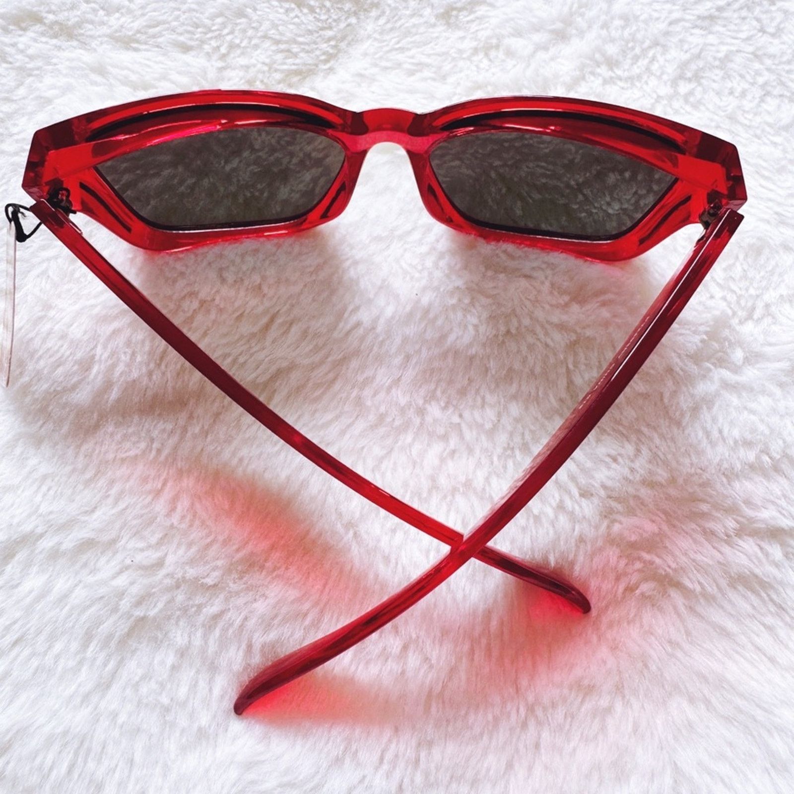 Other Cerise Bright Red Mirrored Sunglasses Size ONE SIZE - 12 Thumbnail