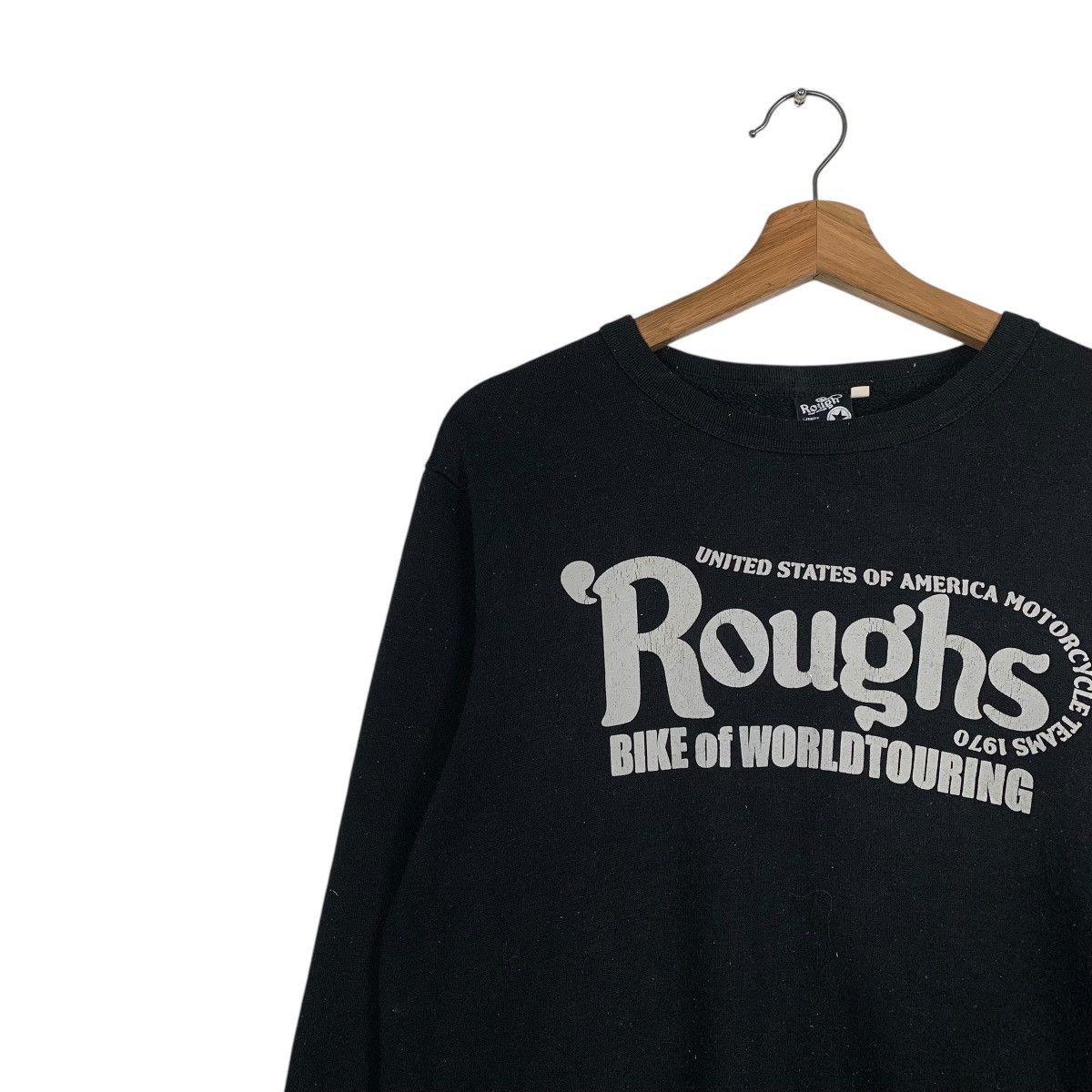 Japanese Brand Rough Motorcycle Bike Of World Touring Crewneck Sweatshirt Size US L / EU 52-54 / 3 - 7 Thumbnail