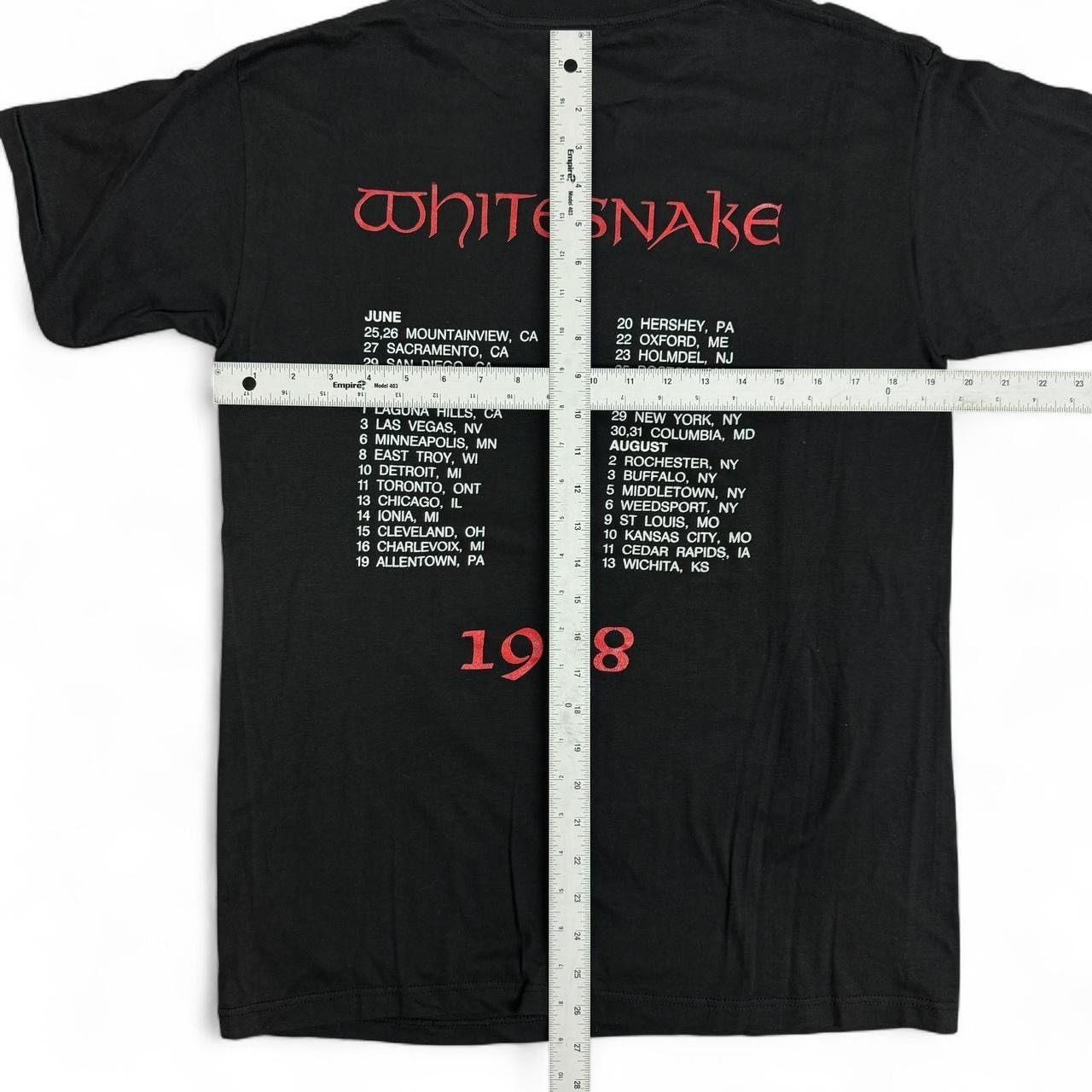 Other VTG 1987 Whitesnake David Coverdale black t-shirt Size XL Size US XL / EU 56 / 4 - 5 Thumbnail