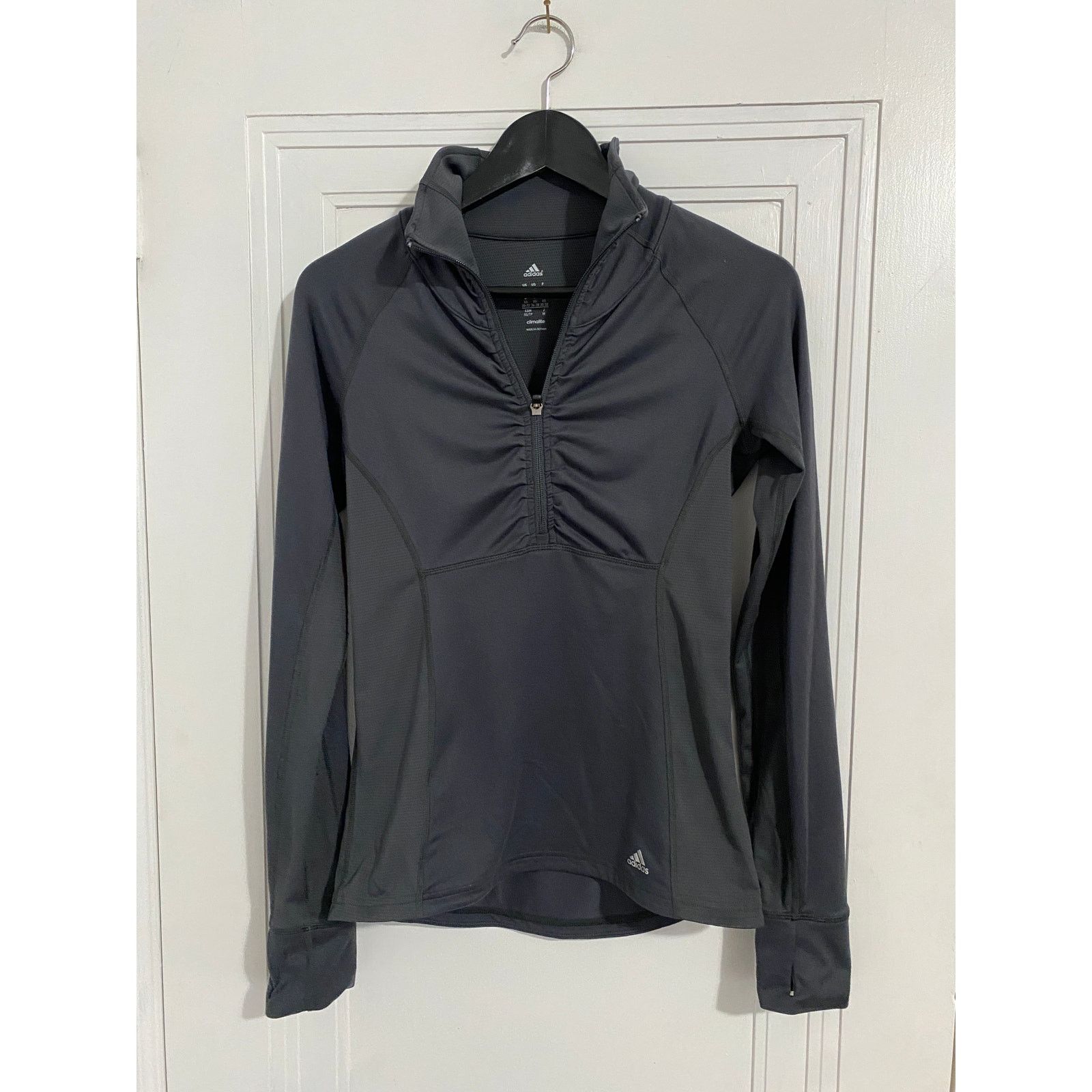 Adidas Gray Adidas Climalite 1/4-Zip Women's Size XS Size XS / US 0-2 / IT 36-38 - 1 Thumbnail