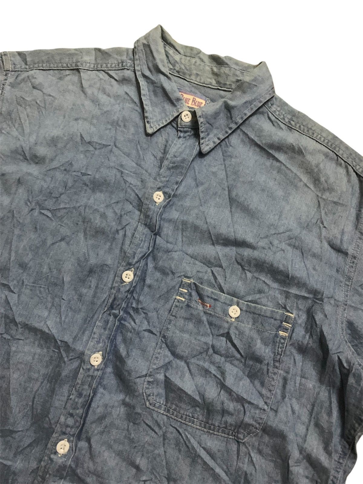 Blue Blue Japan × Vintage Vintage Blue Blue Japan Hollywood R. Market Shirt Size US L / EU 52-54 / 3 - 2 Thumbnail