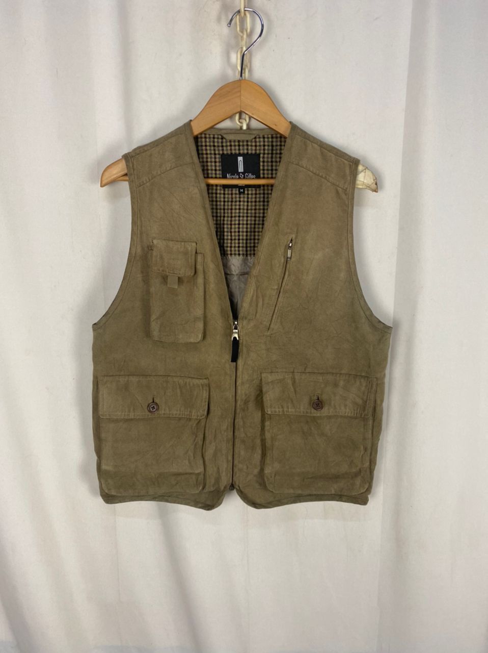 Nicole st gilles zipper vest