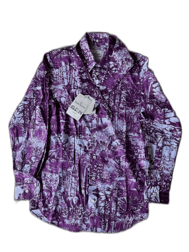 Vivienne Westwood Archive Purple Print Shirt - dmc