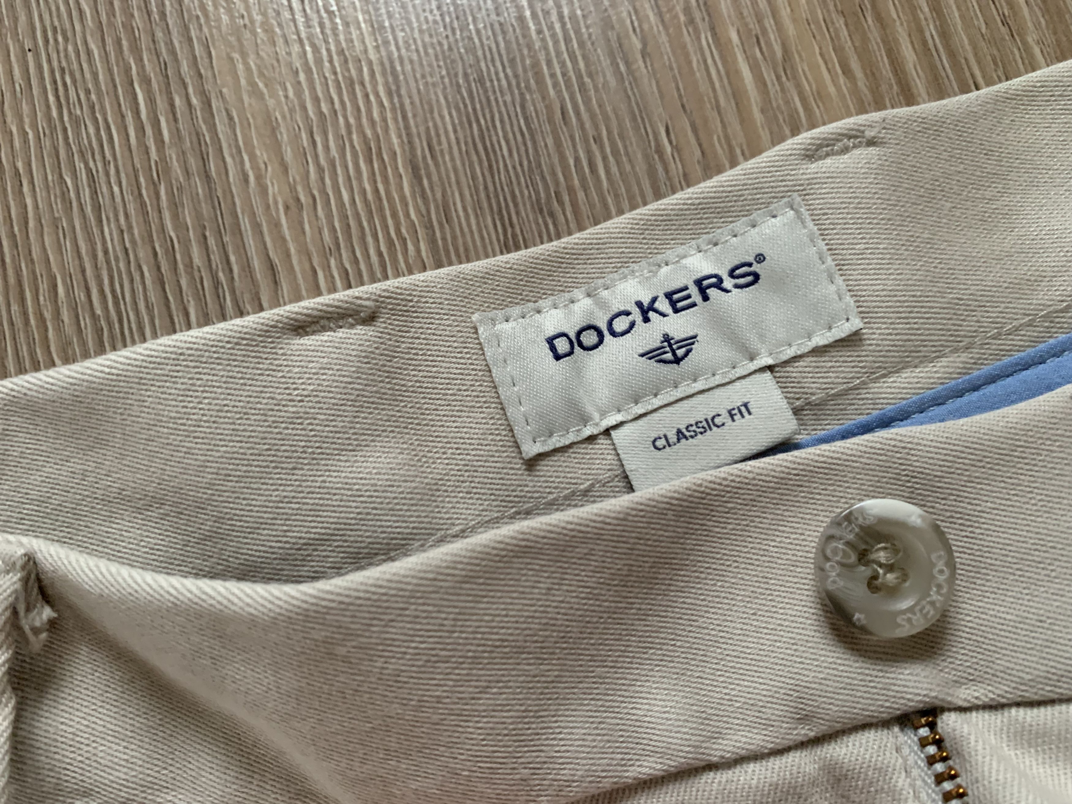 Dockers Dockers Classic Fit Beige Pants Size US 38 / EU 54 - 7 Thumbnail