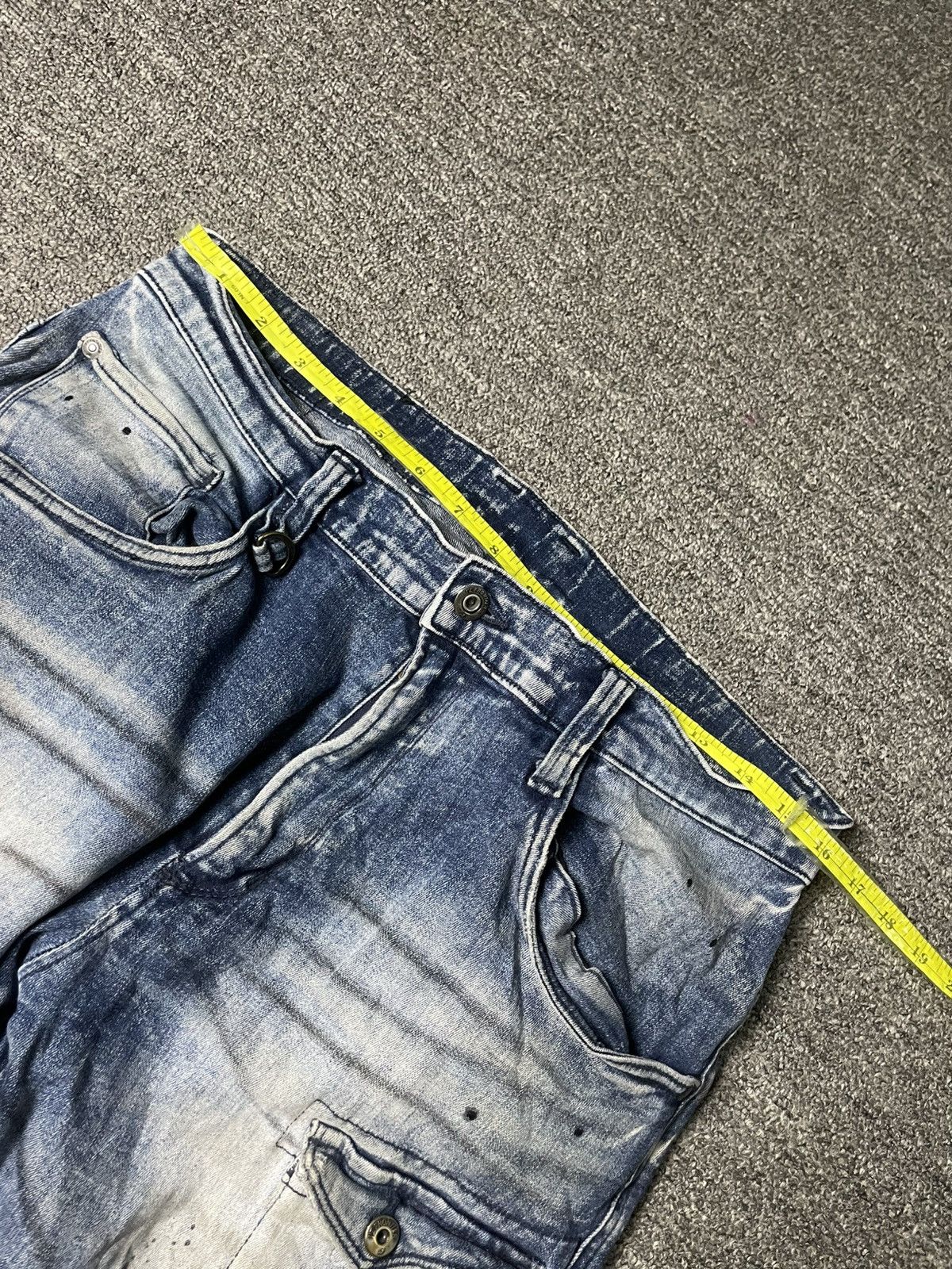Japanese Brand × Vintage IZ Frontier 3D x Stretch Distressed Denim Jeans (104) Size US 32 / EU 48 - 4 Thumbnail