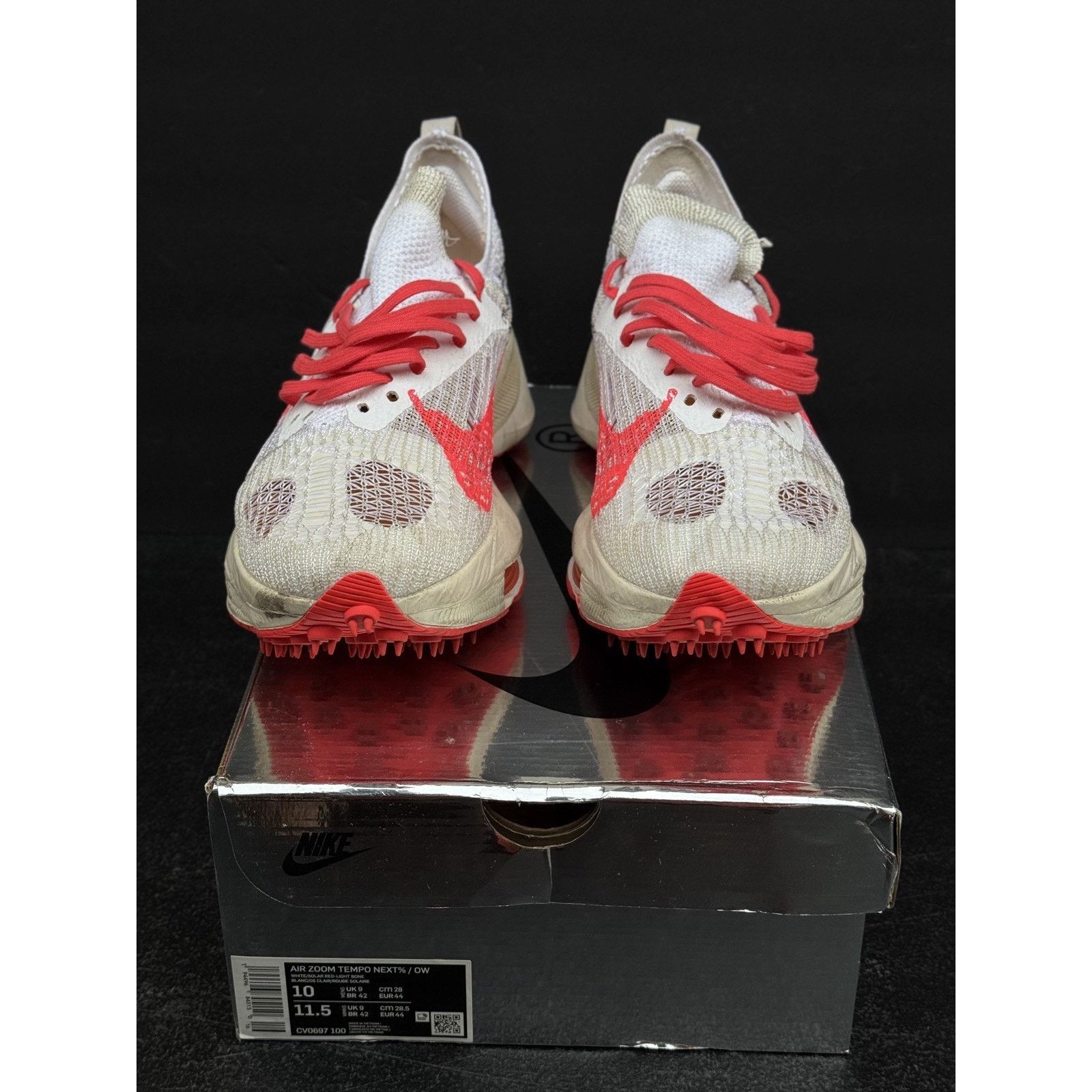 Nike CV0697-100 Off-White Nike Air Zoom Tempo Next% Flyknit Solar Size US 10 / EU 43 - 4 Thumbnail