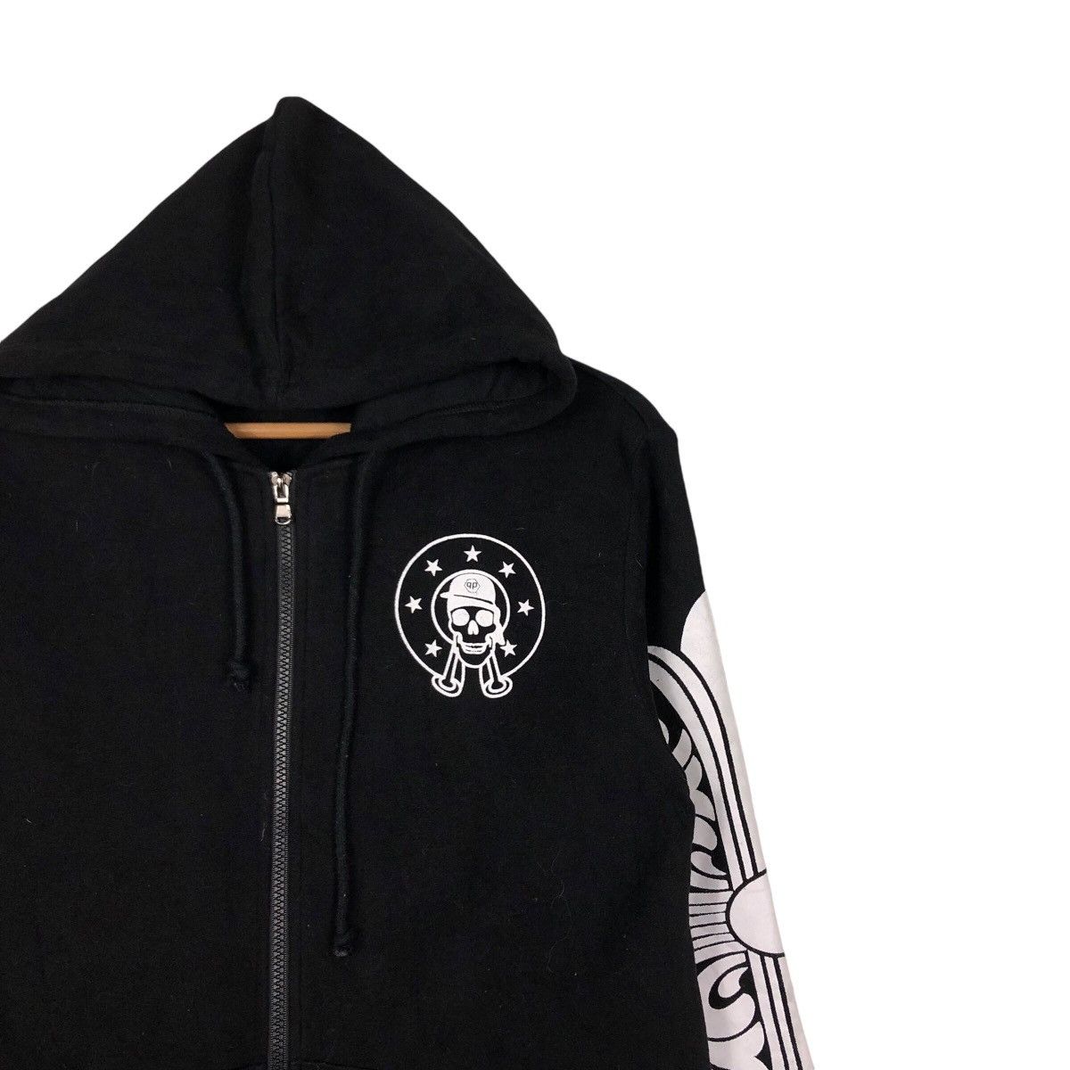 Japanese Brand 📌Vintage Hoodie Zipper Sweater Big Logo Skeleton Design Size US XL / EU 56 / 4 - 7 Thumbnail