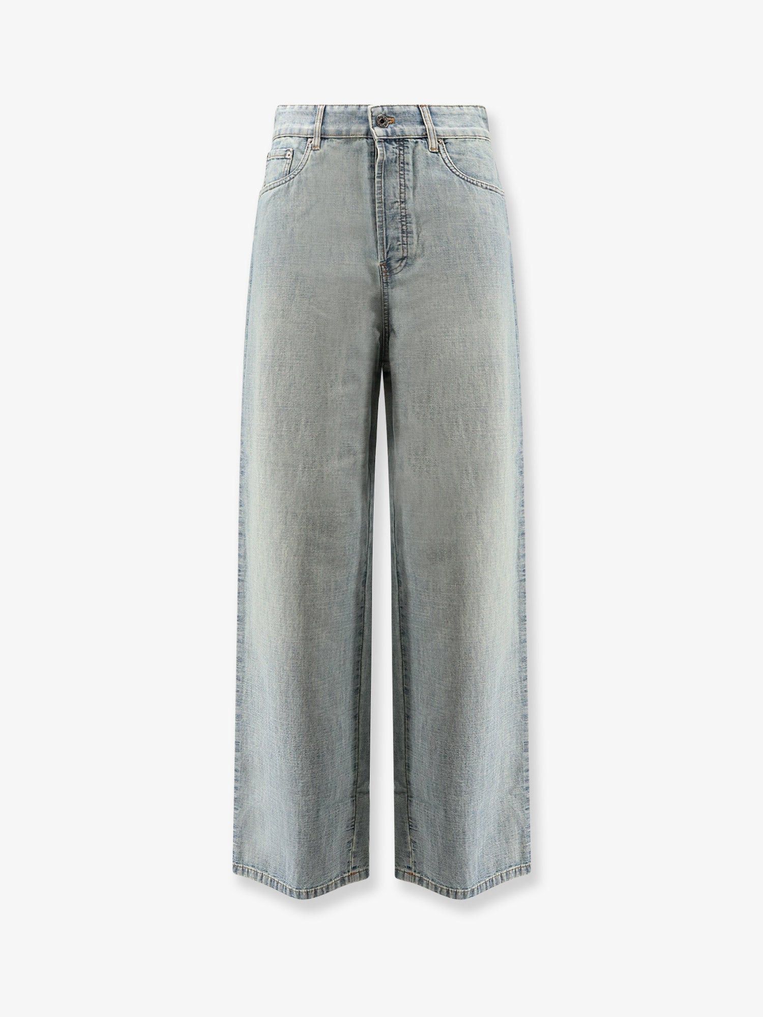 Miu Miu Cotton Jeans with Logo Lettering embroidery 28 - USA Tariffs Included Size 28" / US 6 / IT 42 - 1 Thumbnail