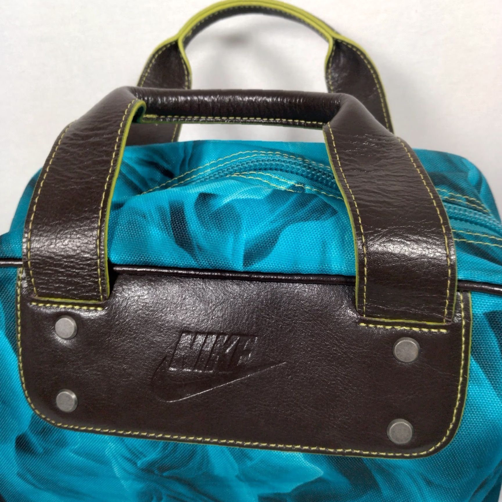 Nike Nike Tote Bag Blue Abstract Print Padded Shoulder Strap Trippy Swirl Travel Size ONE SIZE - 7 Thumbnail