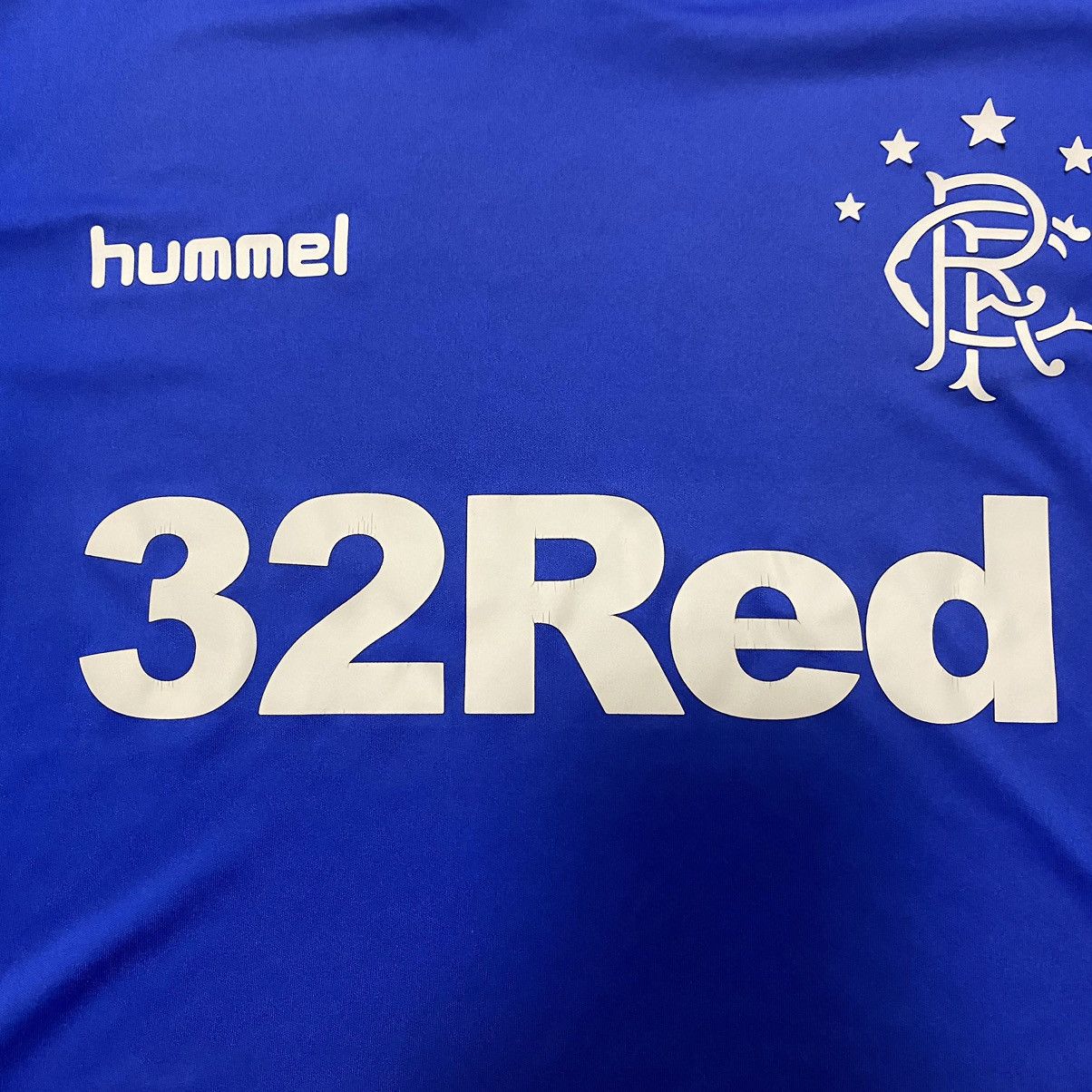 Hummel Rangers Glasgow 2018-2019 FC Football Jersey L size Blue Size US L / EU 52-54 / 3 - 5 Thumbnail