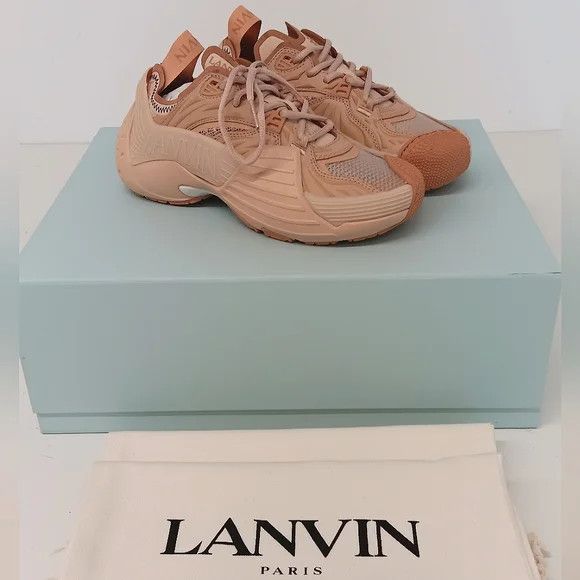 Lanvin Lanvin Flash X Nude Mesh Low-Top Sneakers - EU36/US6 Size US 6 / IT 36 - 1 Thumbnail