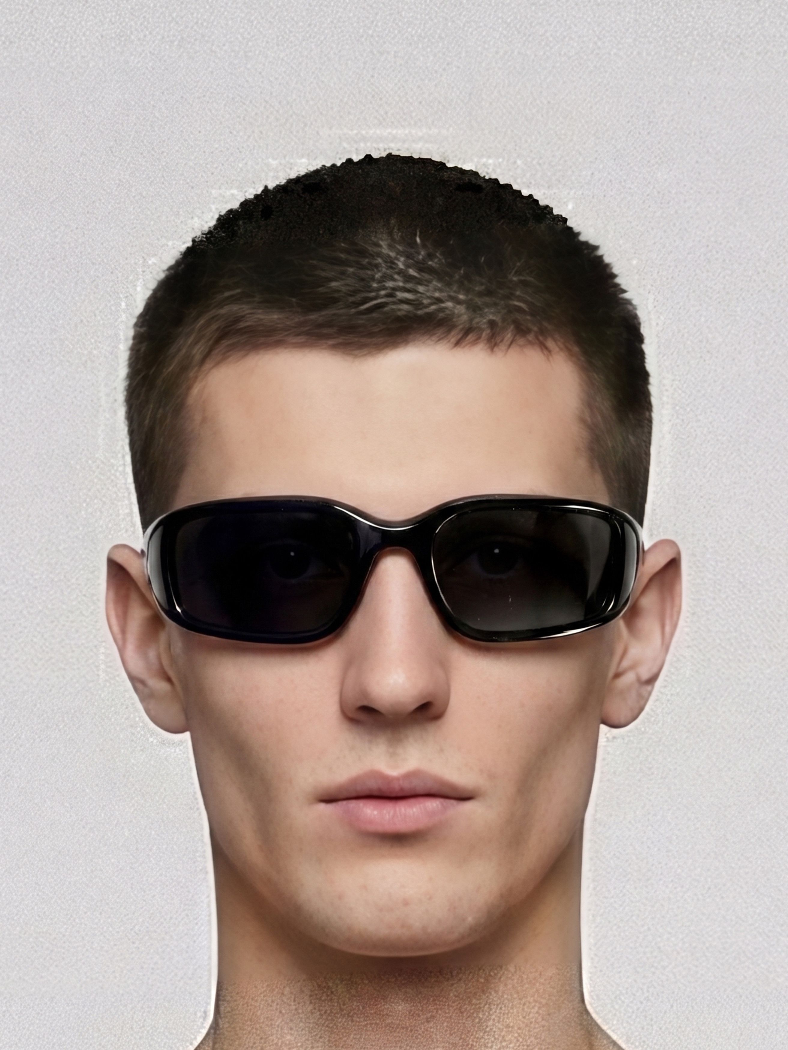 Balenciaga BB0123S Wrap Sunglasses (Color 001) Size ONE SIZE - 2 Thumbnail