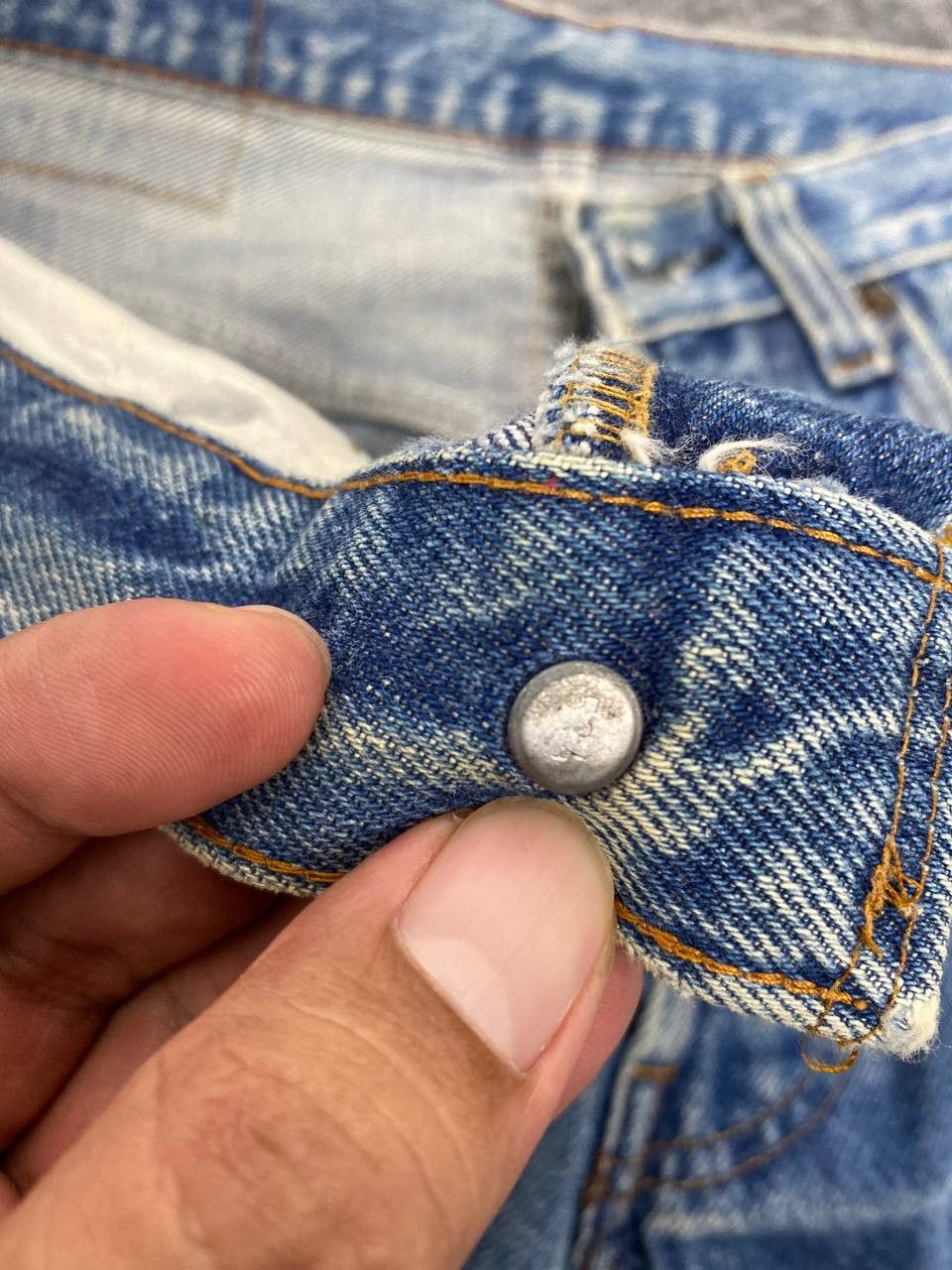 Levi's vintage levis 501 selvedge distressed denim nice design Size US 28 / EU 44 - 12 Thumbnail
