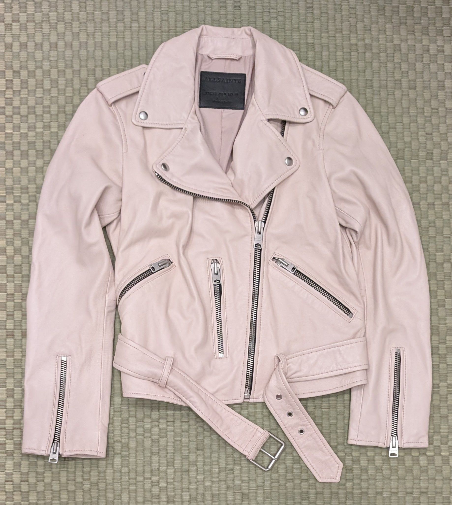Allsaints All Saints Balfern Leather Moto Jacket Size M / US 6-8 / IT 42-44 - 1 Thumbnail