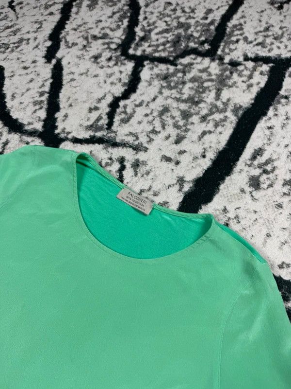 Falcone Falconeri blouse silk green M Size M / US 6-8 / IT 42-44 - 3 Thumbnail