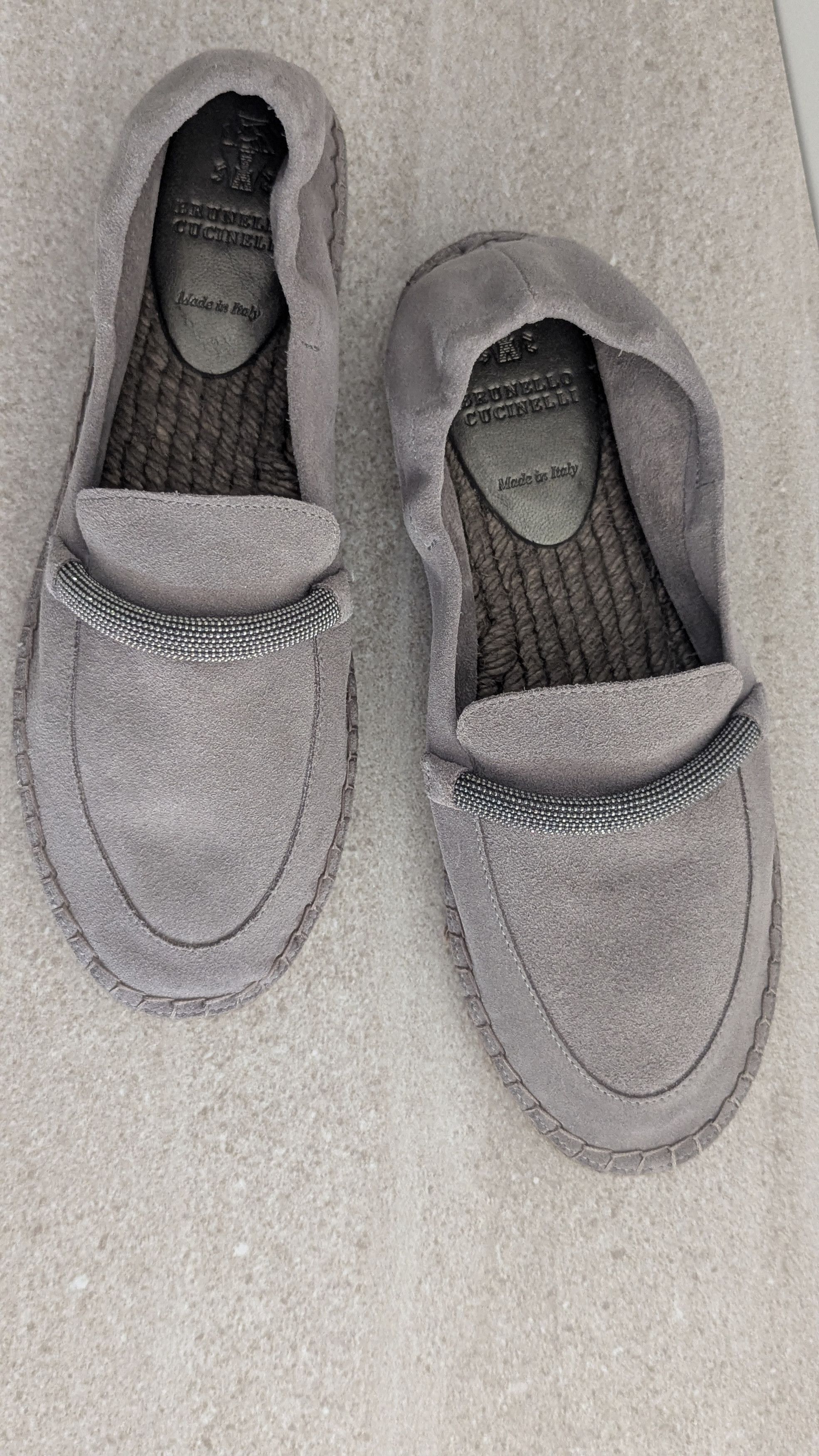 Brunello Cucinelli Espandrillo suede w metal band Size US 7 / IT 37 - 2 Thumbnail