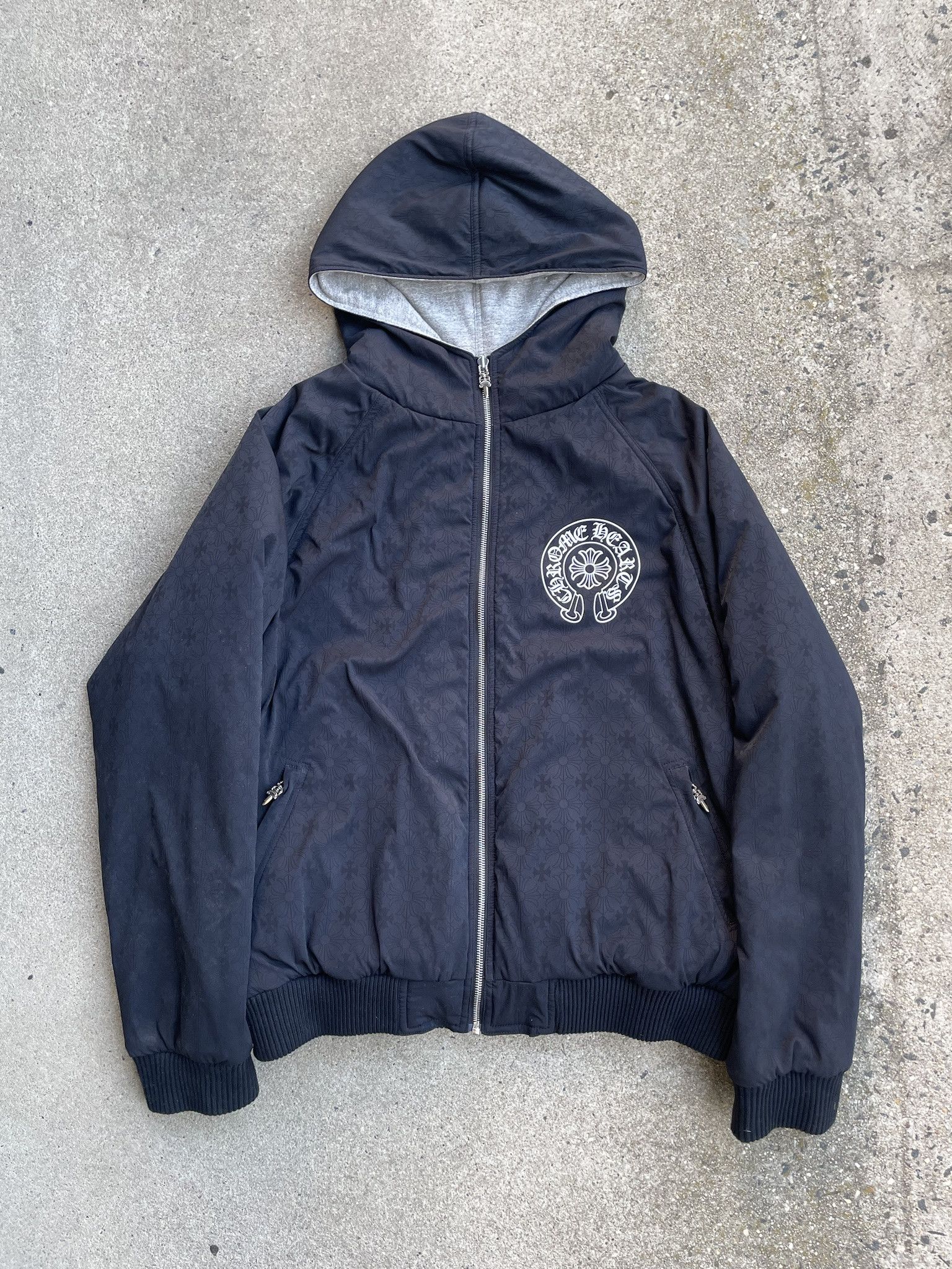 Chrome Hearts Chrome Hearts Reversible Jacquard Nylon Puffy Zip Jacket Size US L / EU 52-54 / 3 - 2 Thumbnail