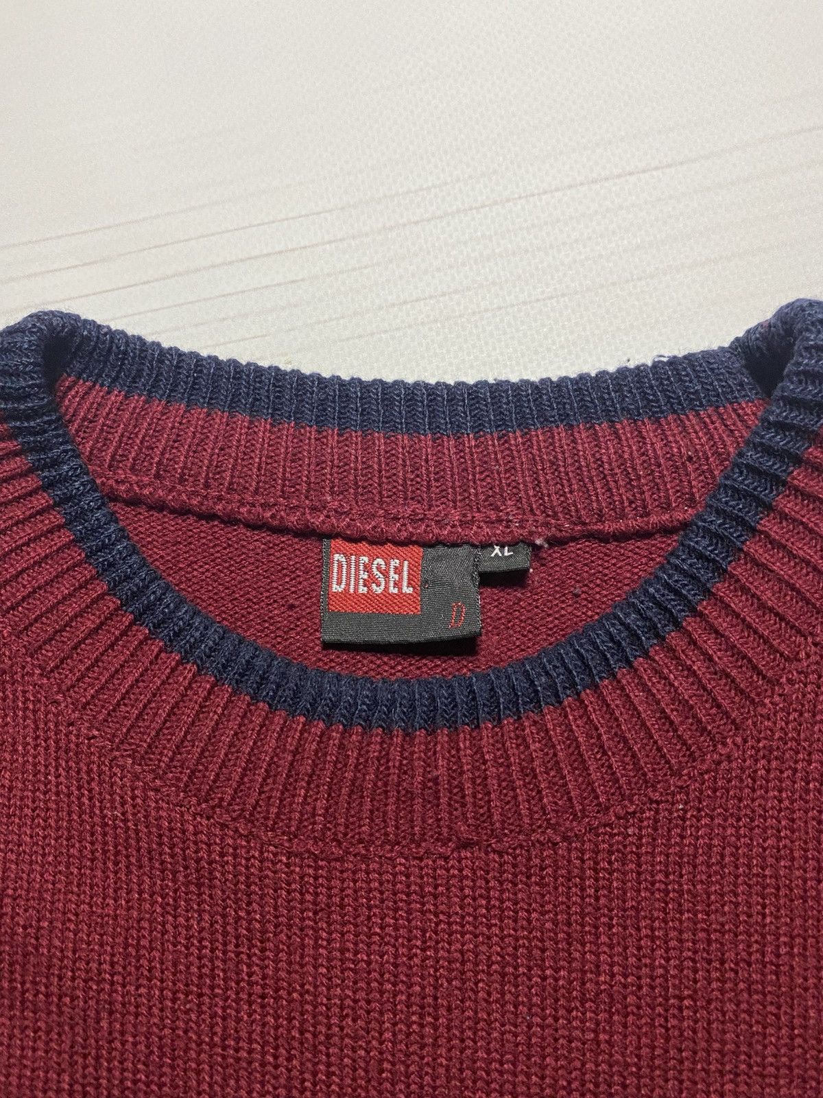 Diesel × Vintage Vintage Diesel Big Logo Box Fit oversize y2k sweater Size US XL / EU 56 / 4 - 3 Thumbnail