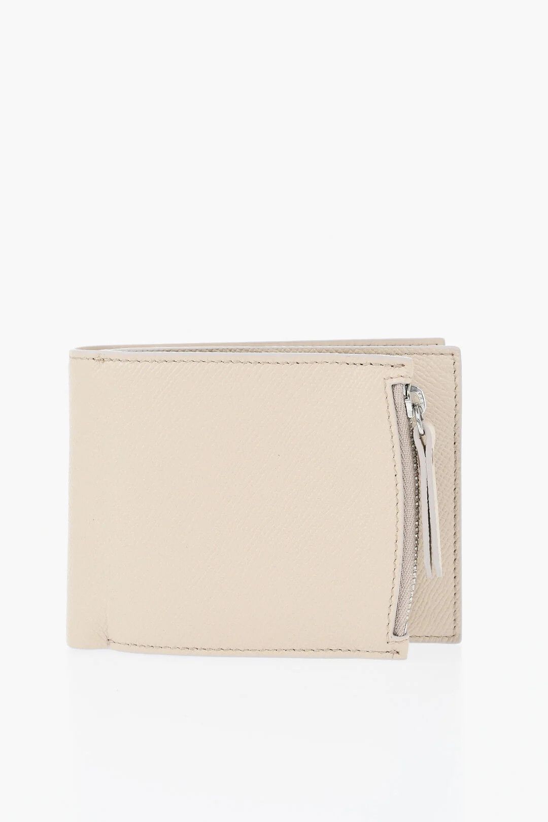 Maison Margiela og1mm0426 Size: OS / Hammered Leather Wallet in Beige Size ONE SIZE - 1 Thumbnail