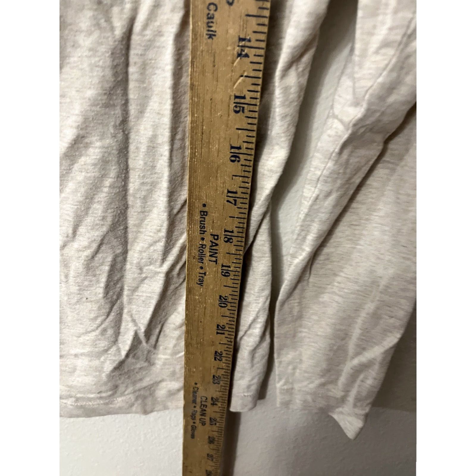 Lands' End Lands' End Shaped Fit Womens M Beige Long Sleeve Shirt Crewneck Top Cotton Regular Size Type T-Shirt Women Modern Classic Spring Size M / US 6-8 / IT 42-44 - 4 Thumbnail