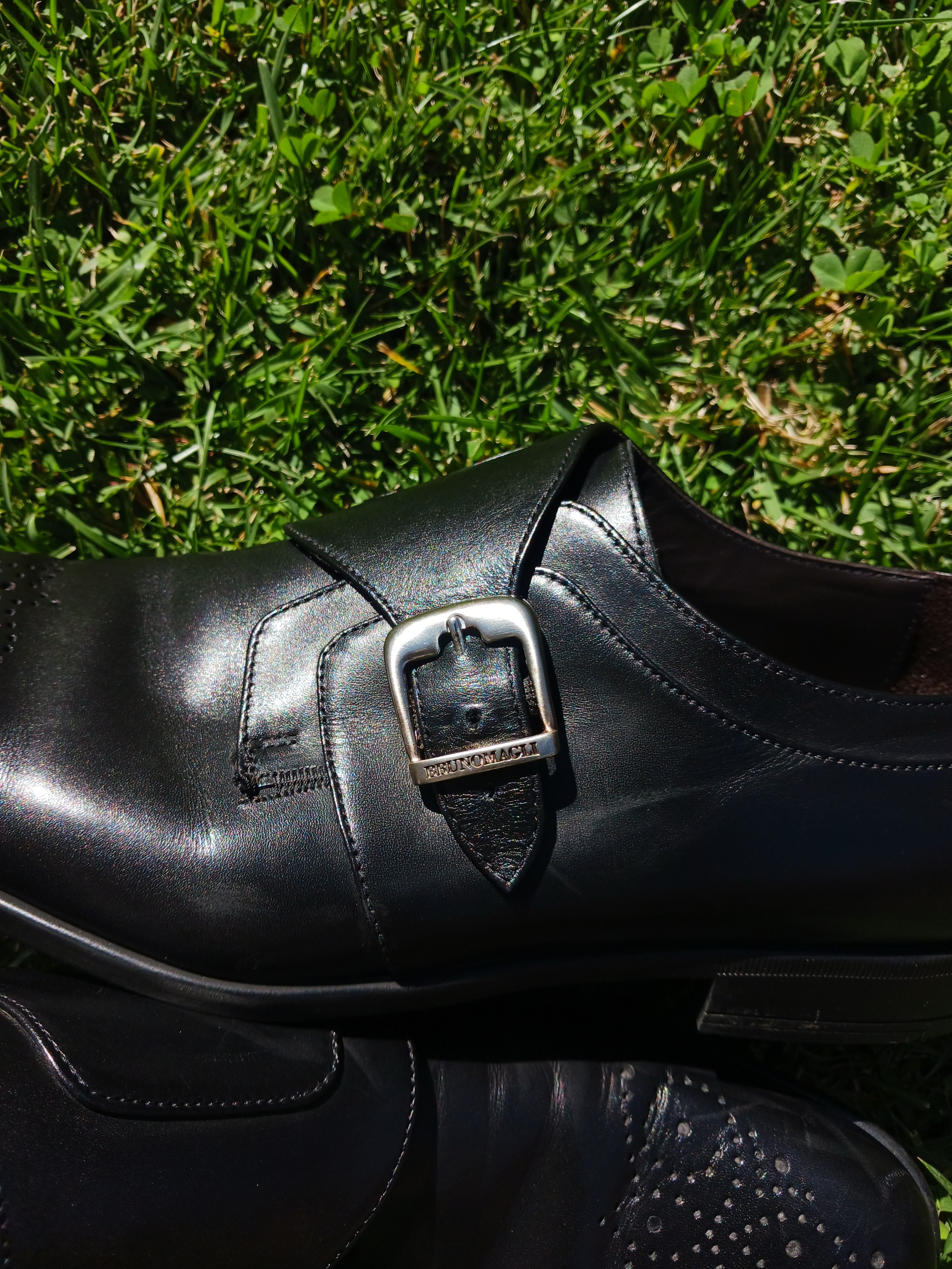 Bruno Magli Bruno Magli Italian Single Monk Strap Medallion Loafers Size US 12 / EU 45 - 11 Thumbnail