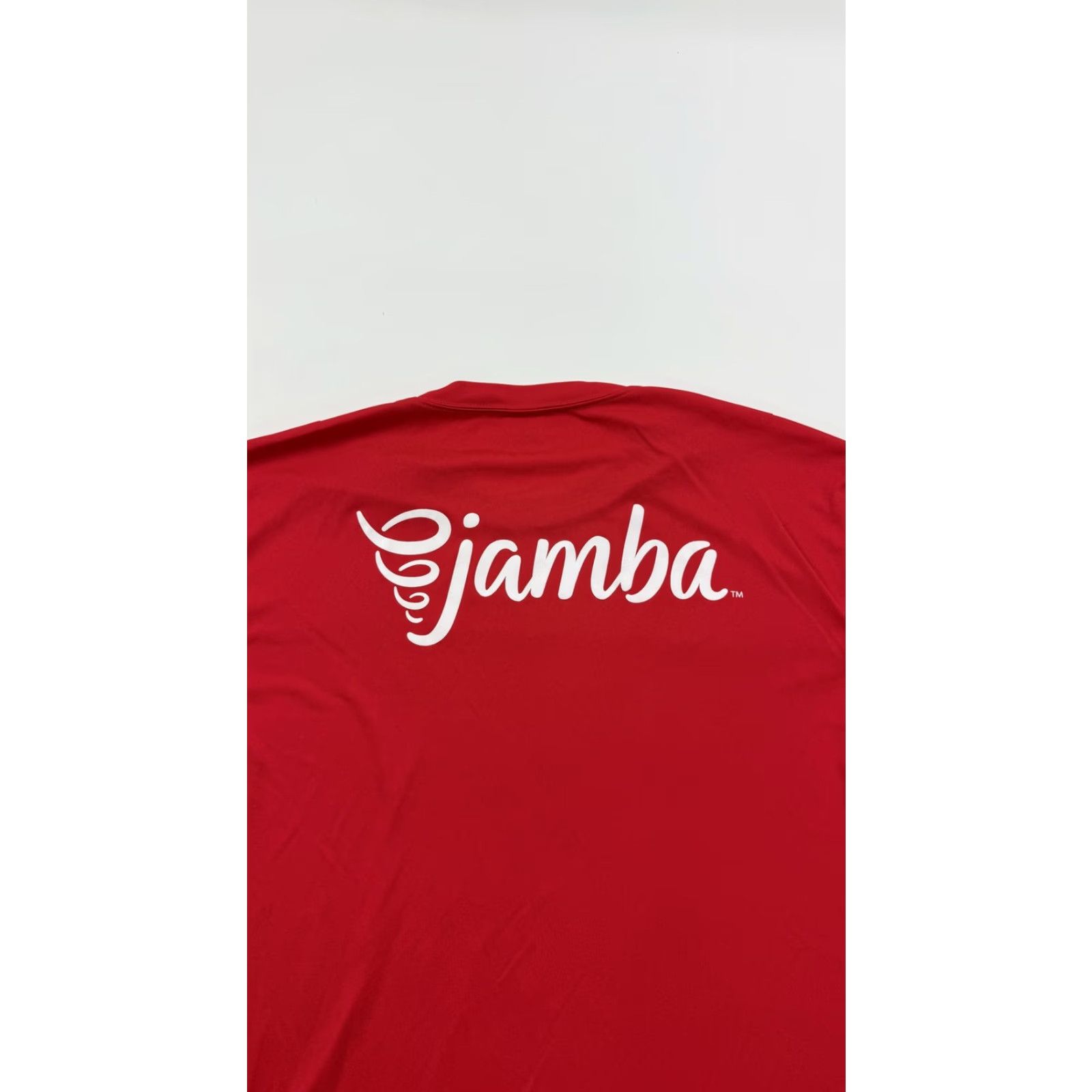 Logo 7 Jamba Shirt Mens Medium Red Sport-Tek Performance Tee Polyester Lightweight Logo Short Sleeve Crew Neck T-Shirt Fitness Gym Running Size US M / EU 48-50 / 2 - 7 Thumbnail