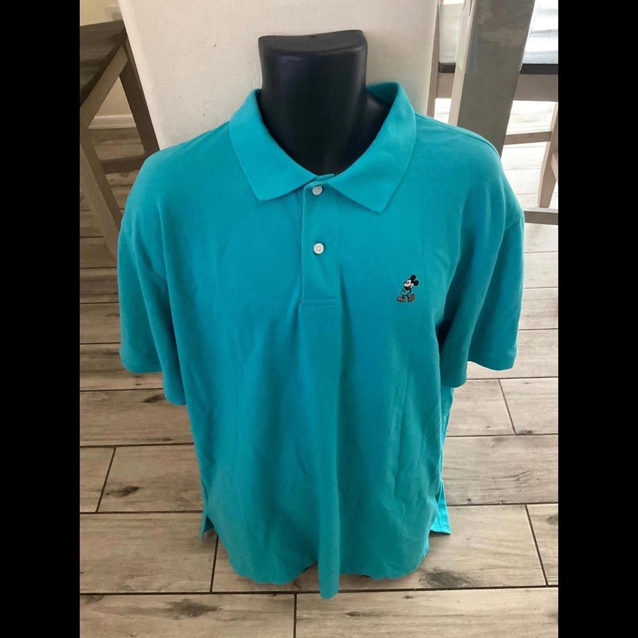 Disney Mens Used Disney Blue Polo Size US L / EU 52-54 / 3 - 1 Thumbnail