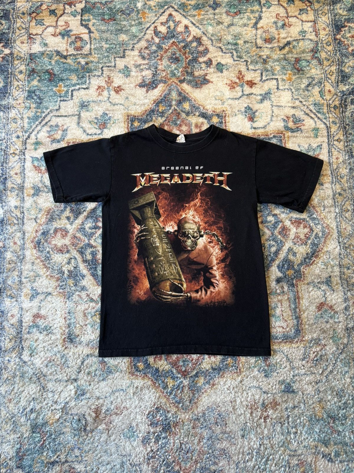 Vintage Vintage Arsenal Of Megadeath Band T-shirt Small Size US S / EU 44-46 / 1 - 1 Thumbnail