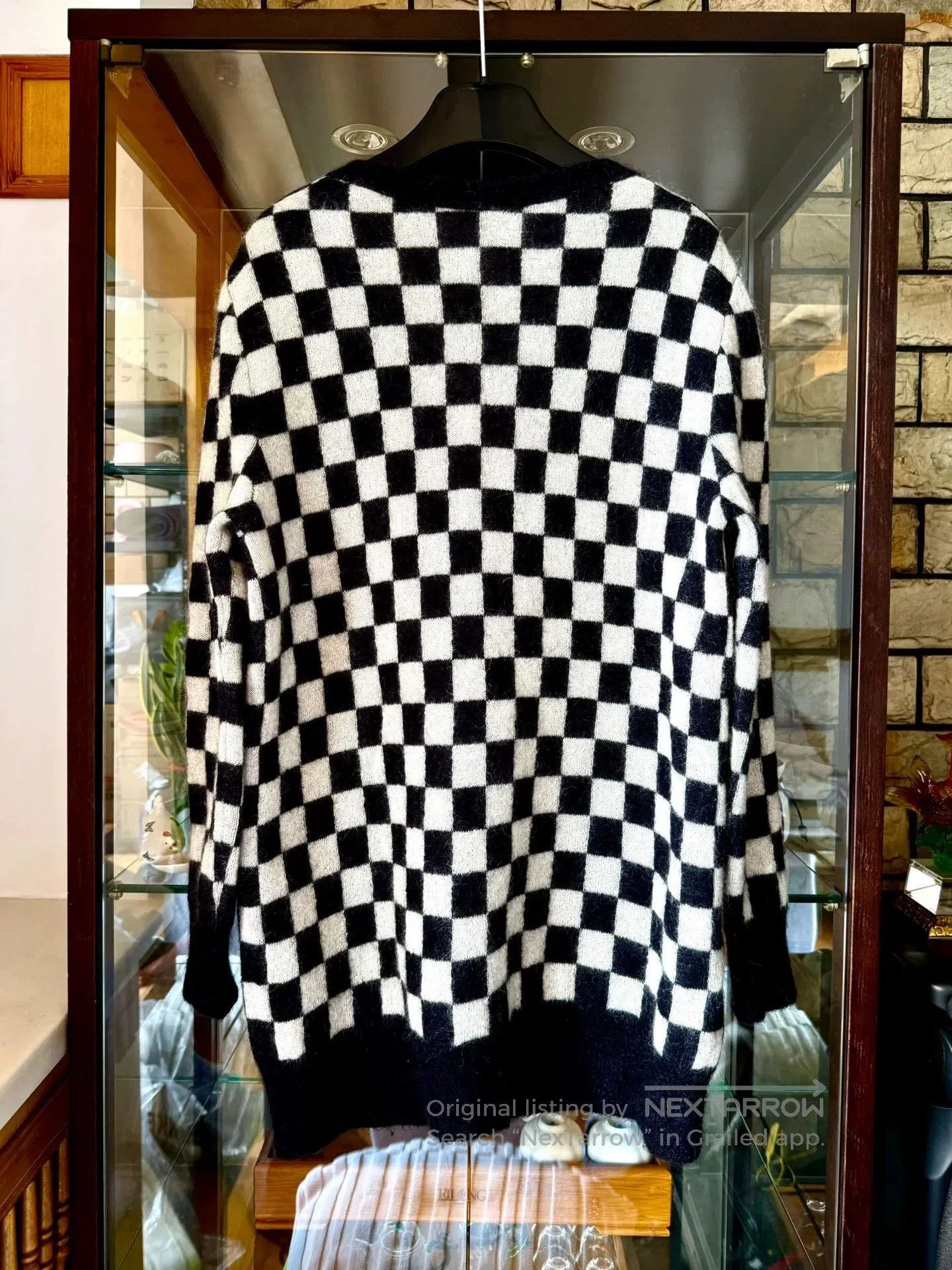 Saint Laurent Paris Saint Laurent Black and White Cardigan. Size US XS / EU 42 / 0 - 4 Thumbnail