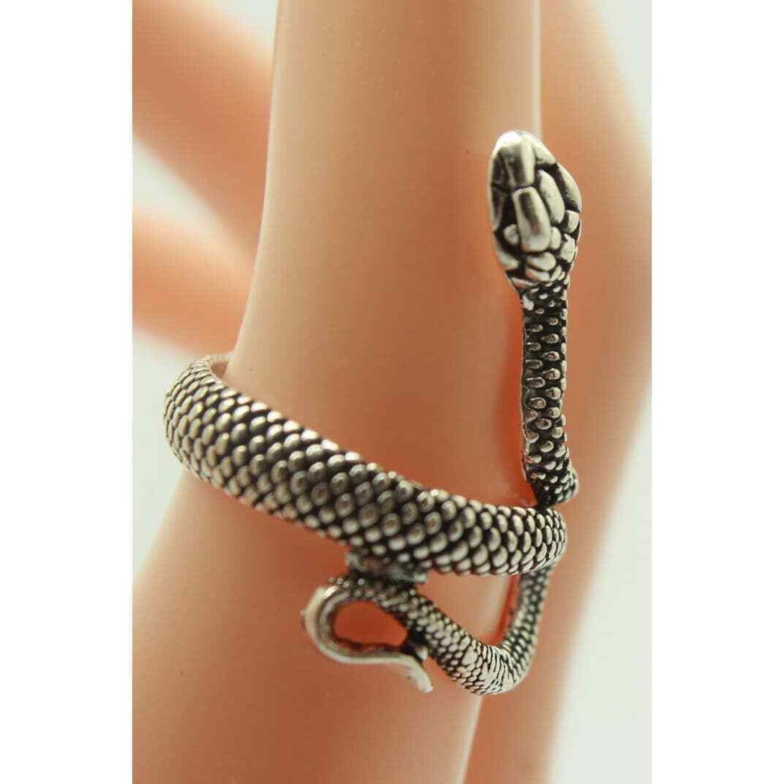Other Silvertone Serpent Snake Ring • Size 7 Size ONE SIZE - 3 Thumbnail