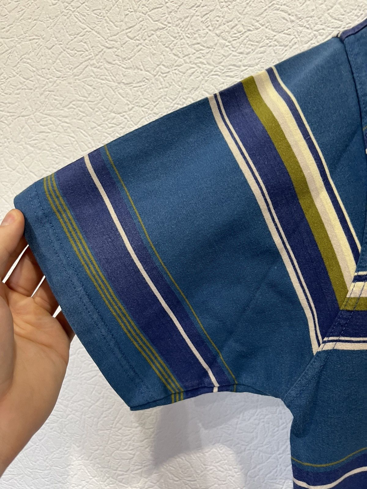 Polo Ralph Lauren Vintage Polo Ralph Lauren Blue T Shirt Polo Striped Size US XL / EU 56 / 4 - 4 Thumbnail