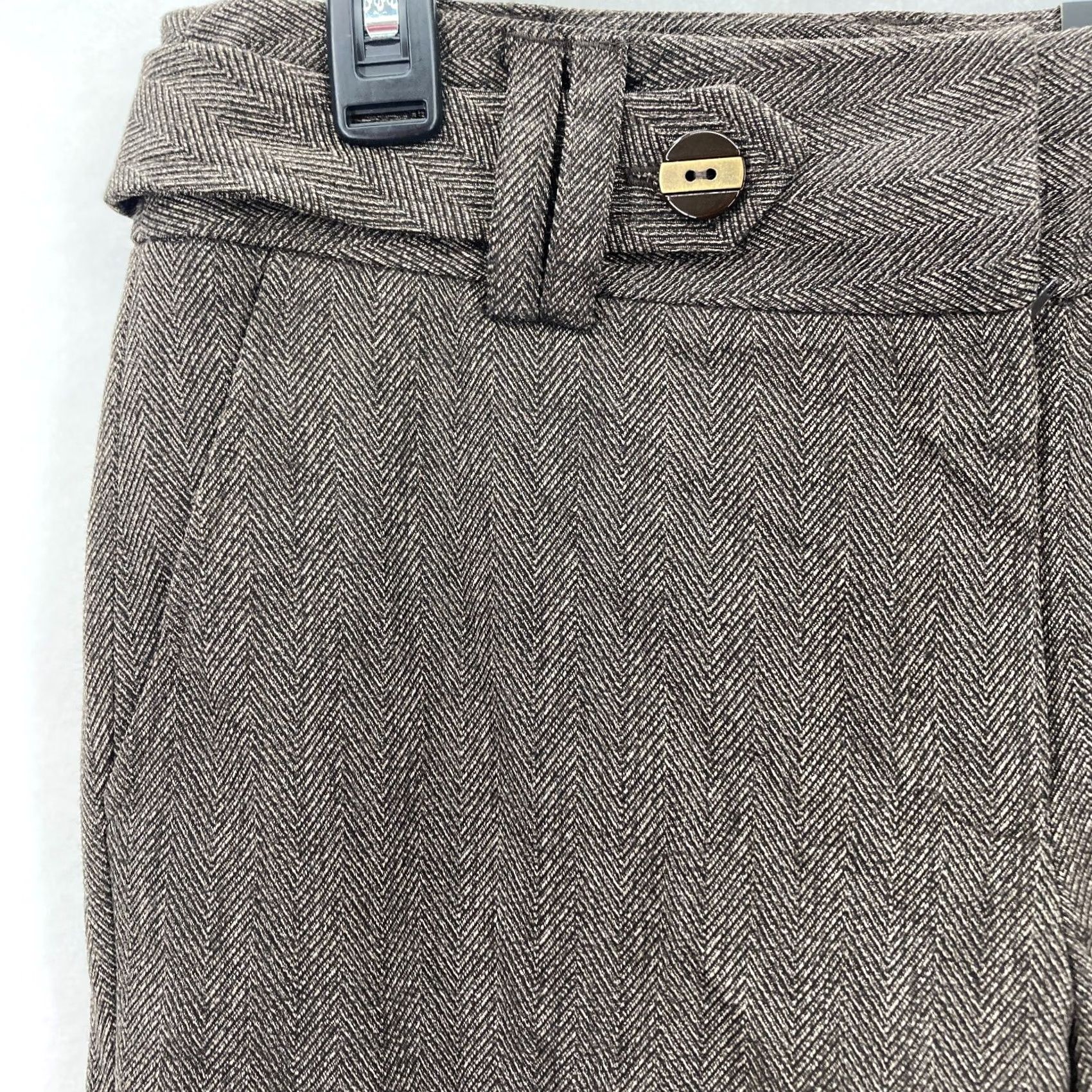 Apt. 9 Apt. 9 Maxwell Dress Pants Women's 6 Straight Leg Brown Stretch Fabric Mid Rise Size 24" / US 00 / IT 34 - 3 Thumbnail