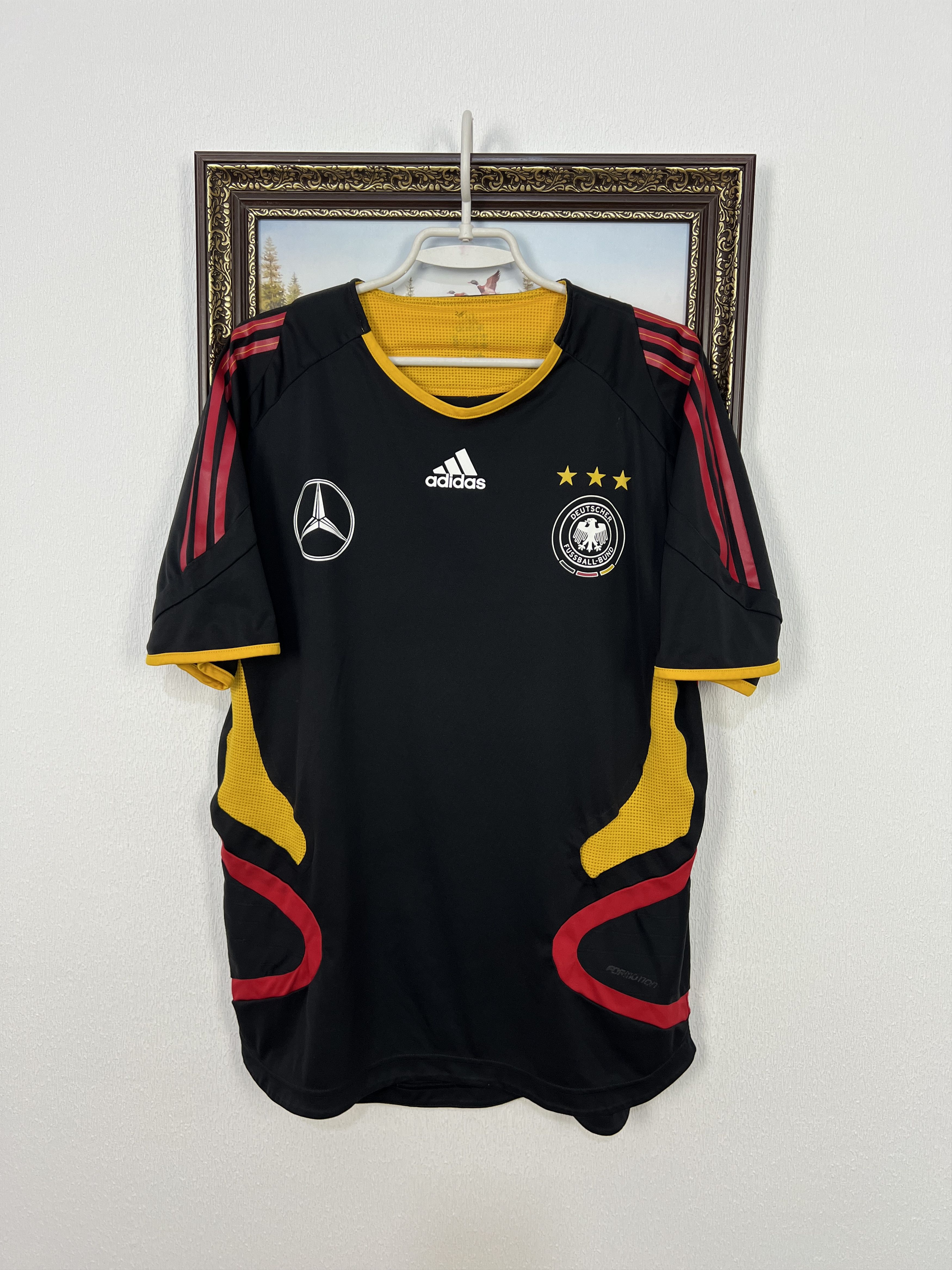 Adidas Vintage Adidas Germany Player Issue Football Train Shirt Size US L / EU 52-54 / 3 - 1 Thumbnail