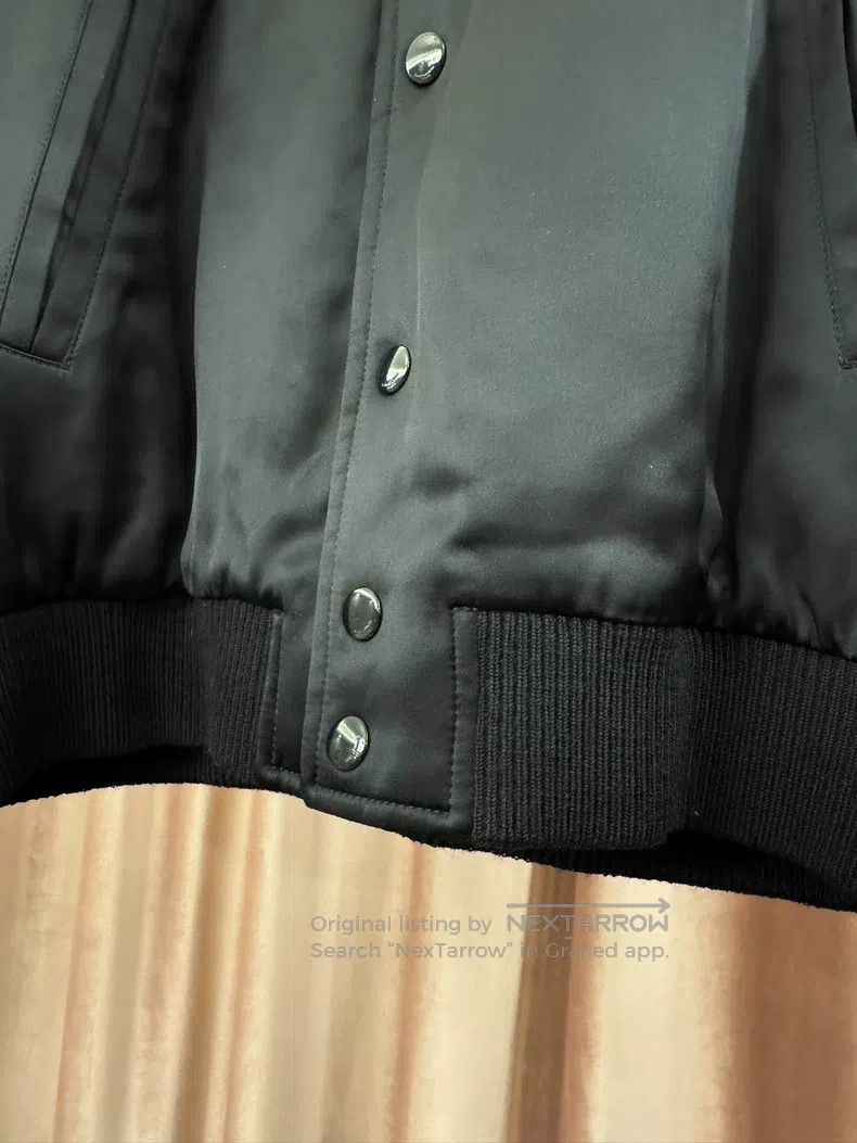 Saint Laurent Paris Saint Laurent Paris Black Silk Cotton Jacket Size US S / EU 44-46 / 1 - 4 Thumbnail