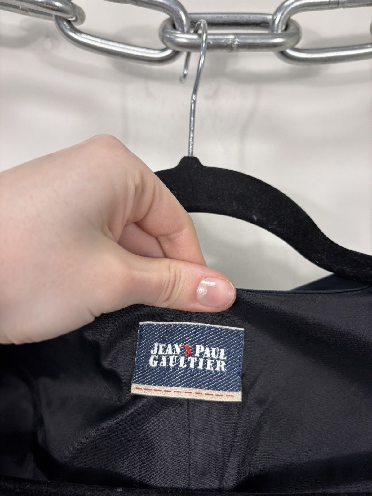 Jean Paul Gaultier Jean Paul Gaultier Women’s Navy/Black Asymmetrical Jacket Size L / US 10 / IT 46 - 12 Thumbnail