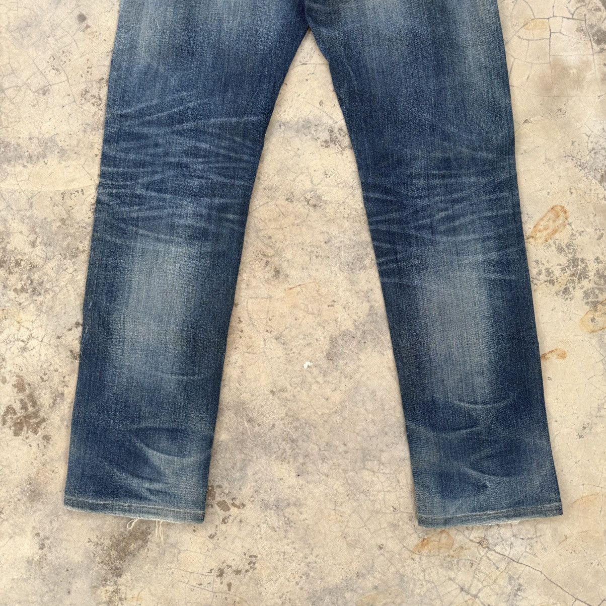 Japanese Brand Vintage Japanese skinny faded Jean denim pants Size US 30 / EU 46 - 10 Thumbnail