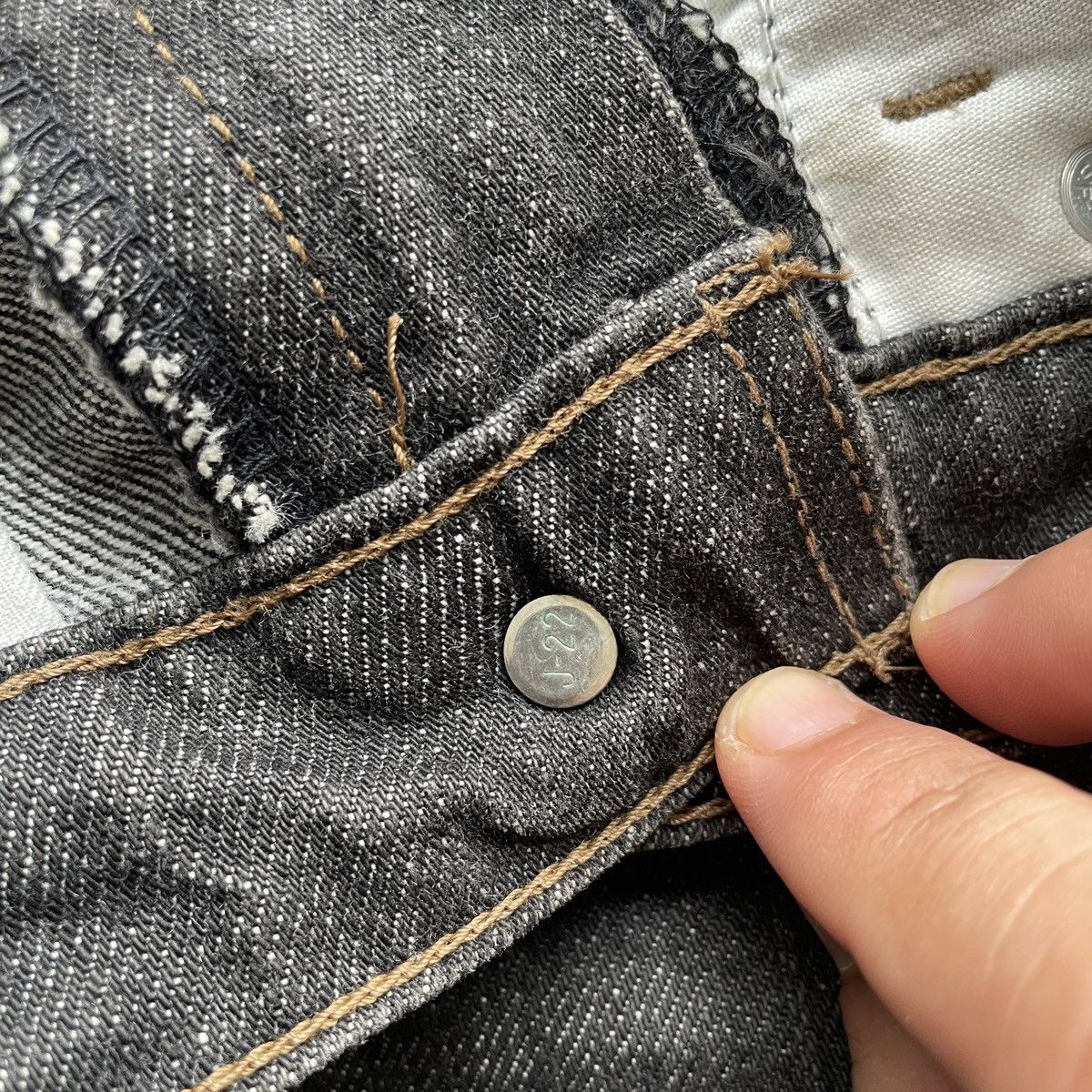 Levi's Vintage Clothing W29x29💥 Vintage Levis 503 J-22 Black Jeans Pants Denim Size US 29 - 8 Thumbnail