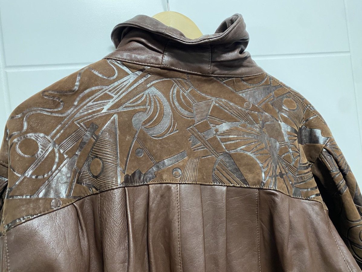 Affliction × Vintage Leather Brown jacket vintage oversize Size L / US 10 / IT 46 - 9 Thumbnail