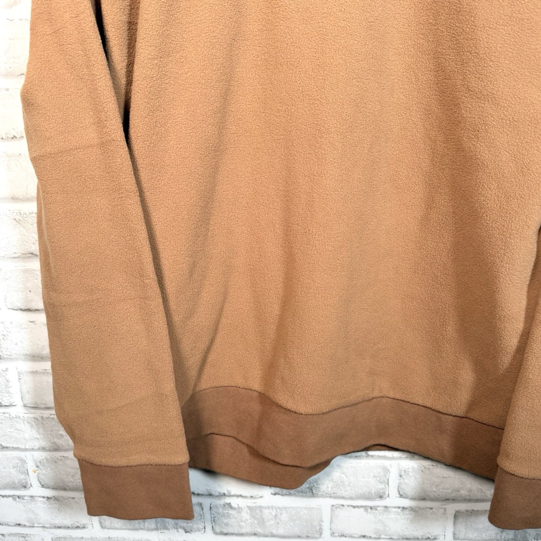 Madewell Madewell Brown Fleece Button-Up Pullover 100% Polyester XL Mens Size Brown Fleece Half Button Down Shirt Size US XL / EU 56 / 4 - 3 Thumbnail