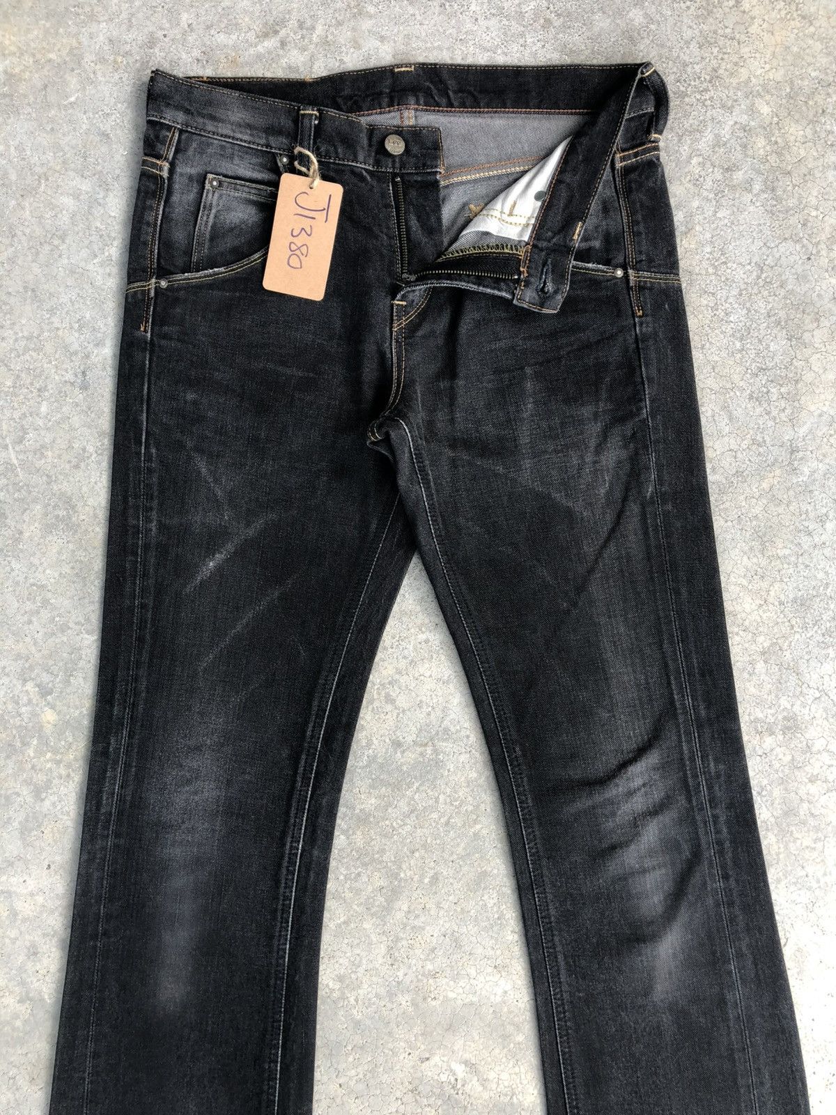 If Six Was Nine Japanese Lee Flared Jeans Bootcut Distressed Jeans Size US 31 - 3 Thumbnail