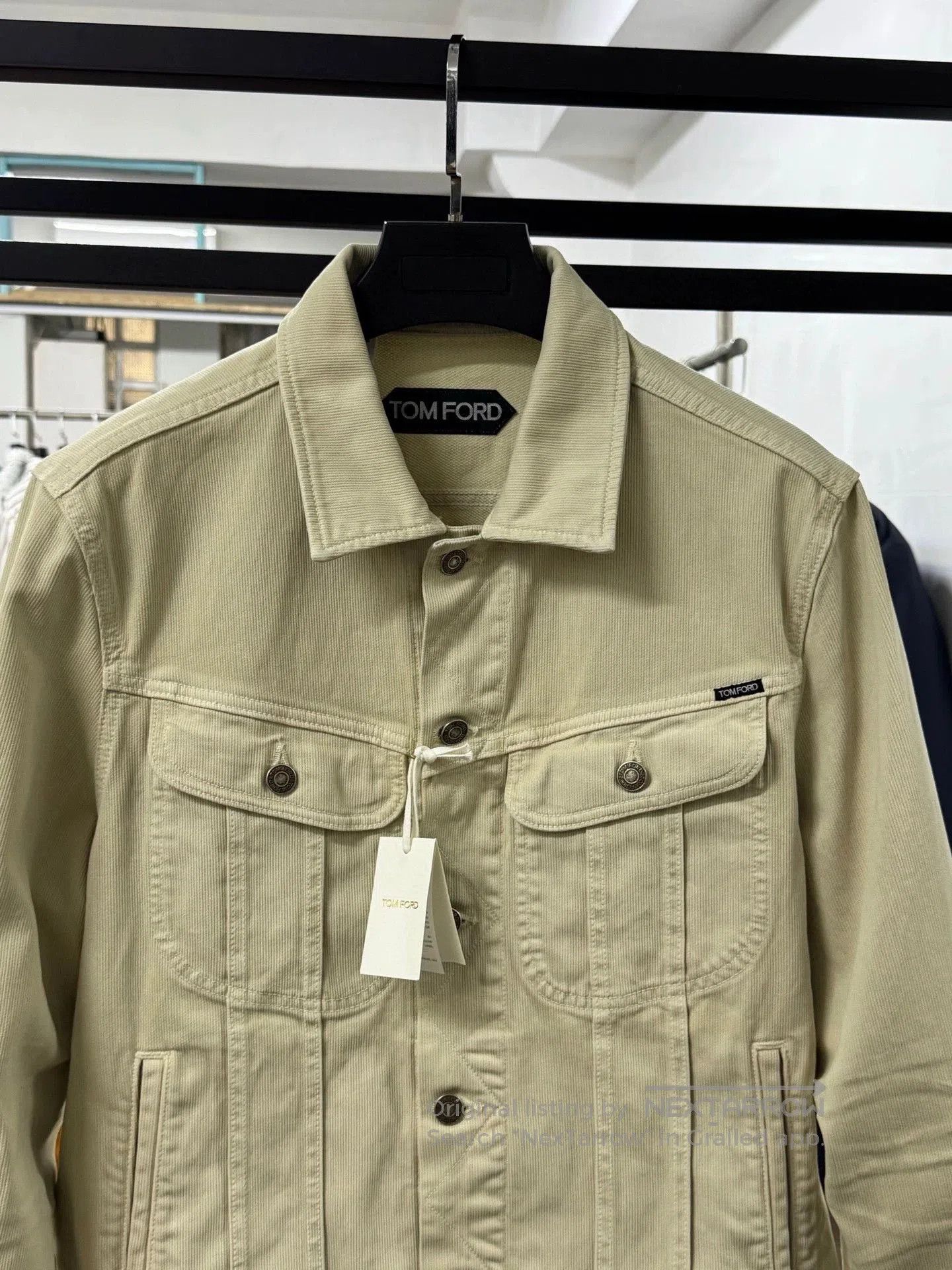 Tom Ford tom ford men's short denim jacket beige. Size US S / EU 44-46 / 1 - 2 Thumbnail