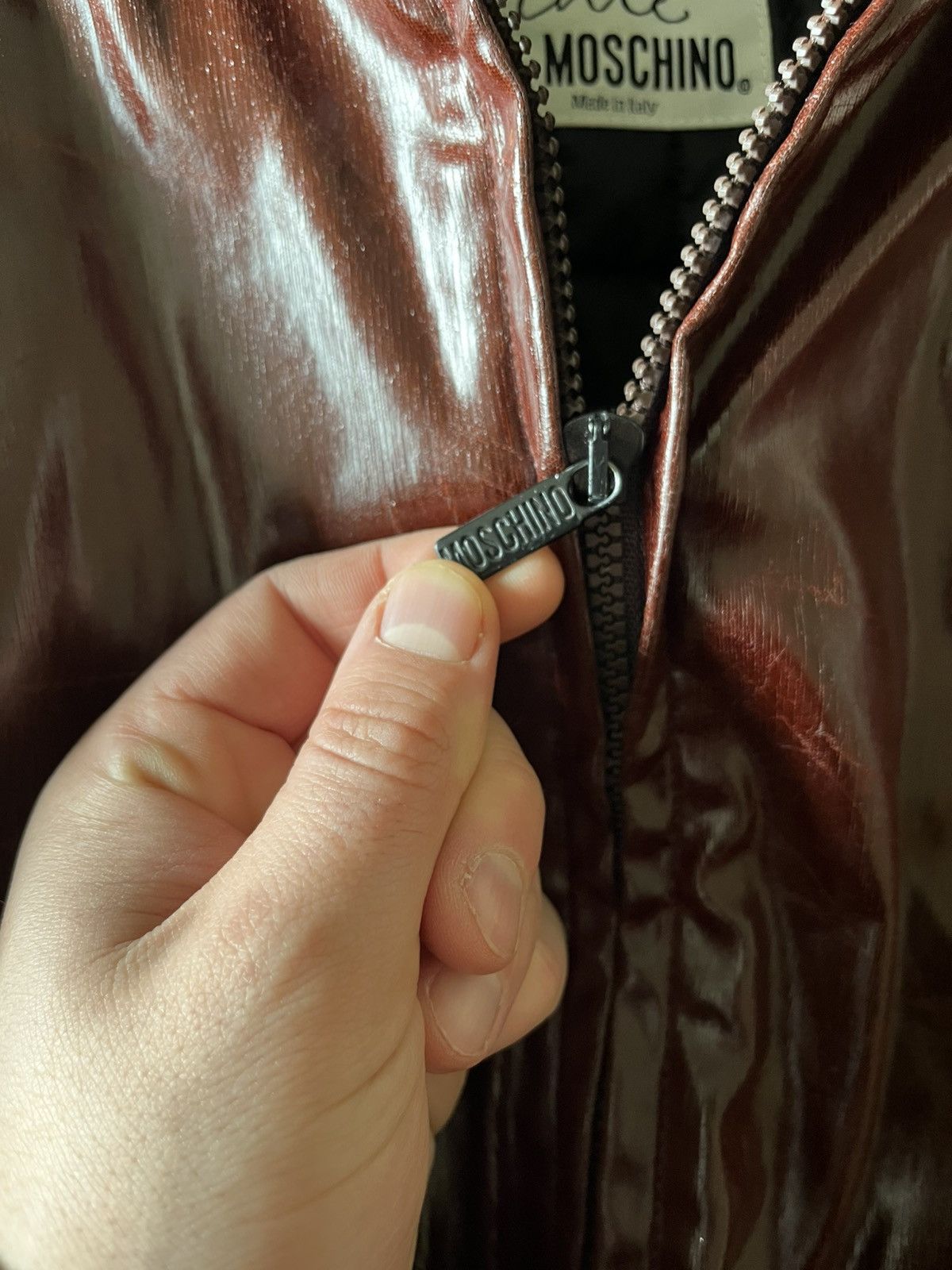 Moschino Burgundy Moschino Archive Jacket Size US M / EU 48-50 / 2 - 6 Thumbnail
