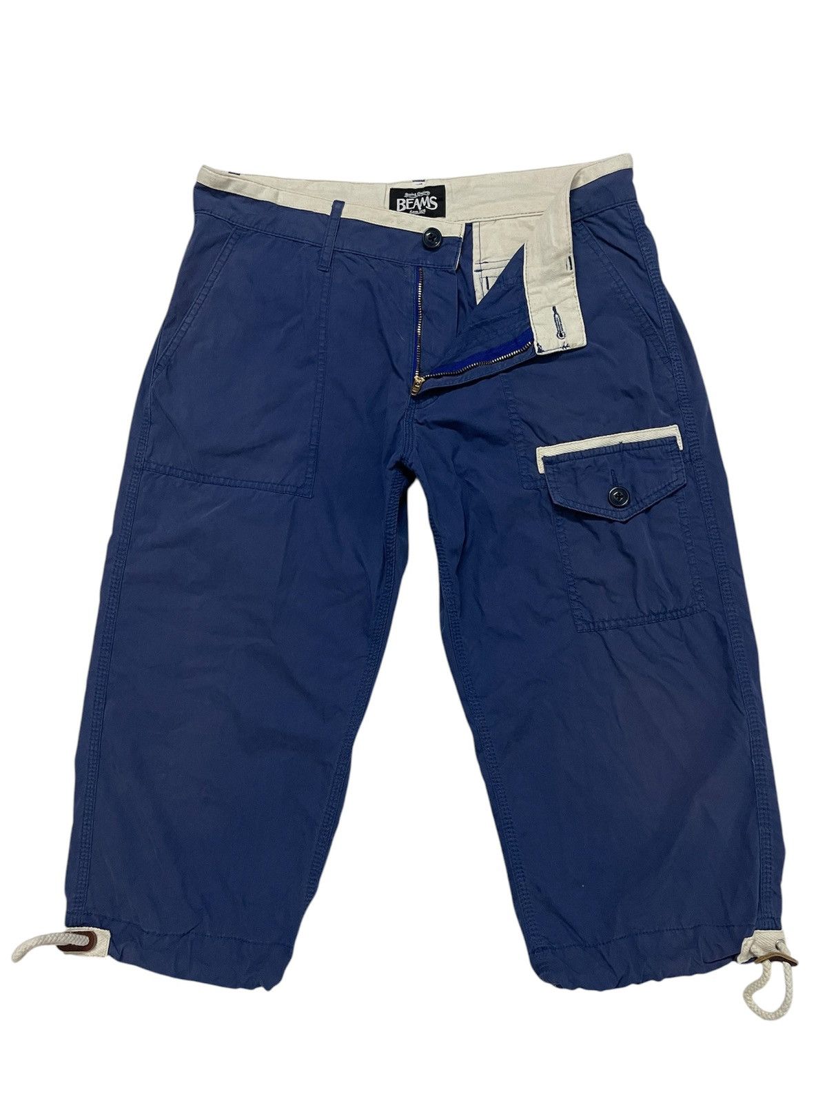 Beams Plus × Kith Beams Military Drawstring Short Pants Navy Style Size US 32 / EU 48 - 2 Thumbnail